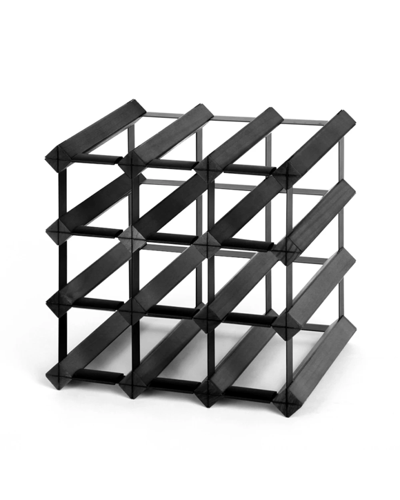 Artiss Wine Rack 12 Bottle - Black