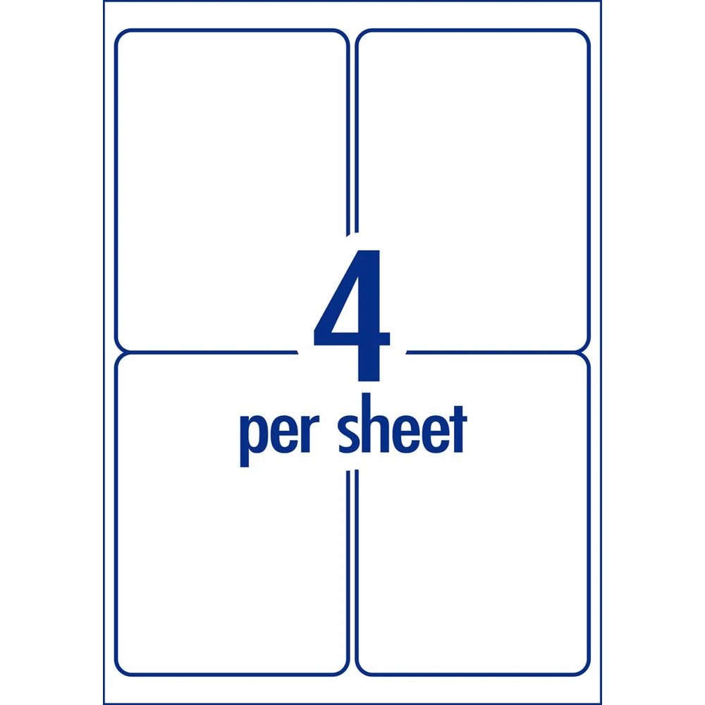 3 Avery Premium White Shipping Labels AveryEco 4UP 100 Sheets, 3 of 8