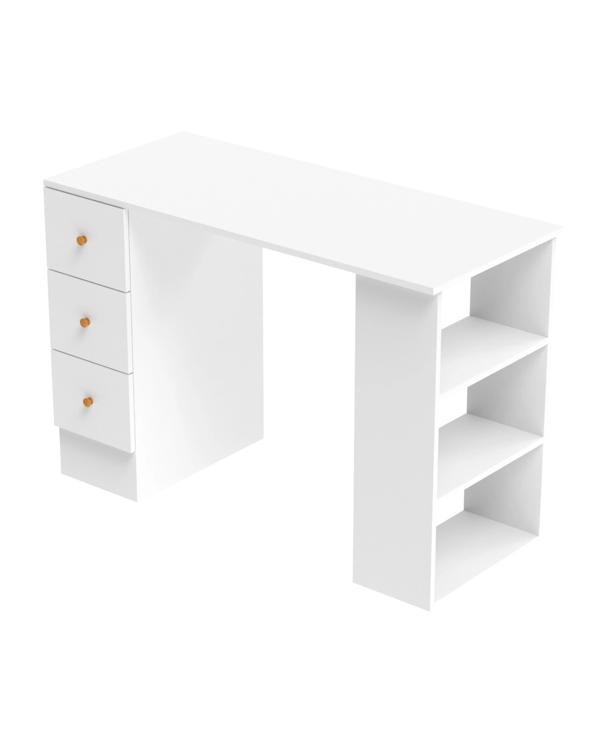 9 Ufurniture Office Desk with Drawers - White, 9 of 9