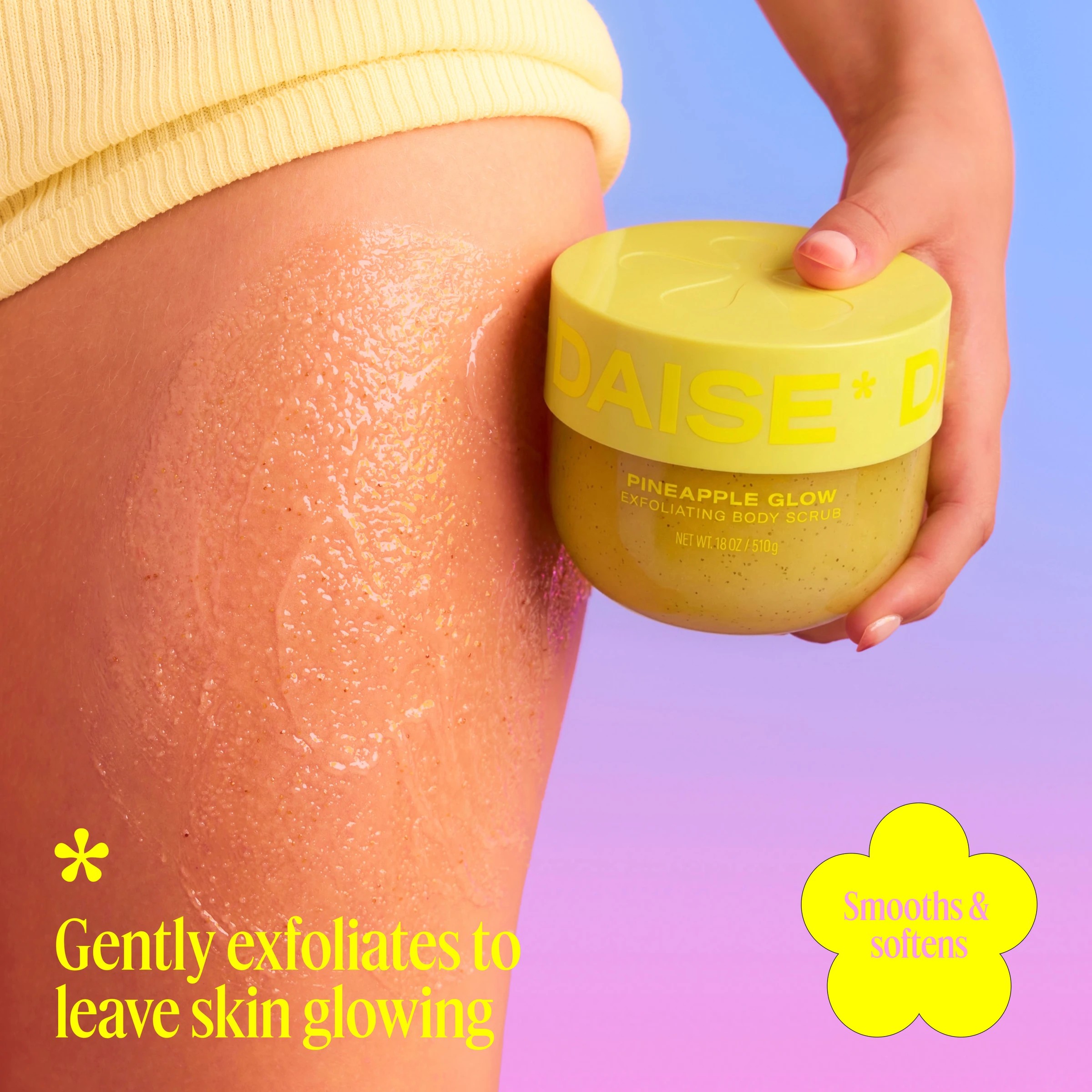 4 DAISE Exfoliating Body Scrub 510g - Pineapple Glow, 4 of 6