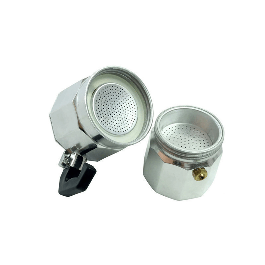 4 BR Home Moka Espresso Stove Top Percolator for One Cup, 4 of 7