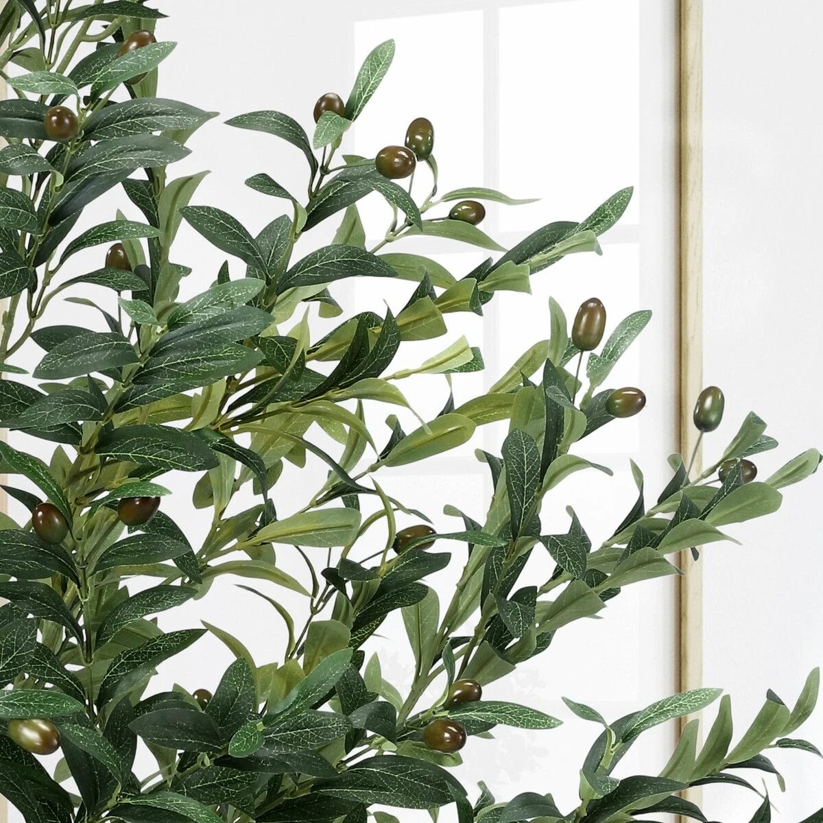 3 AUSWAY 210cm Artificial Olive Tree Green Potted House Plants Imitation, 3 of 5