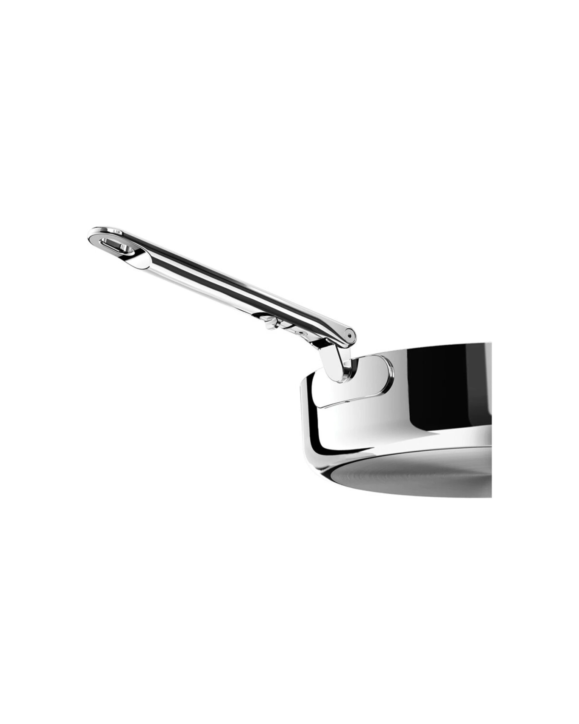 6 Joseph Joseph Space Saving 28cm Saute Pan With Lid Folding Handle Stainless Steel - Metallic, 6 of 7