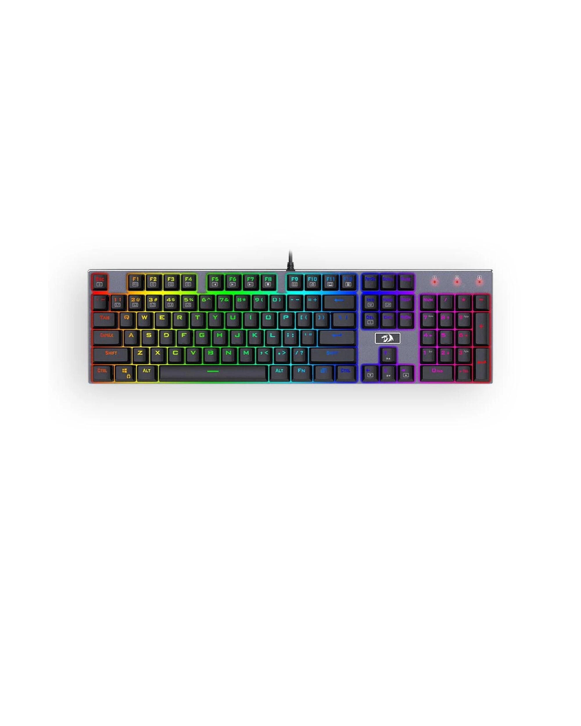 1 Redragon K556RGB Devarajas Black Metal FullSize Wired Mechanical Keyboard, 1 of 8