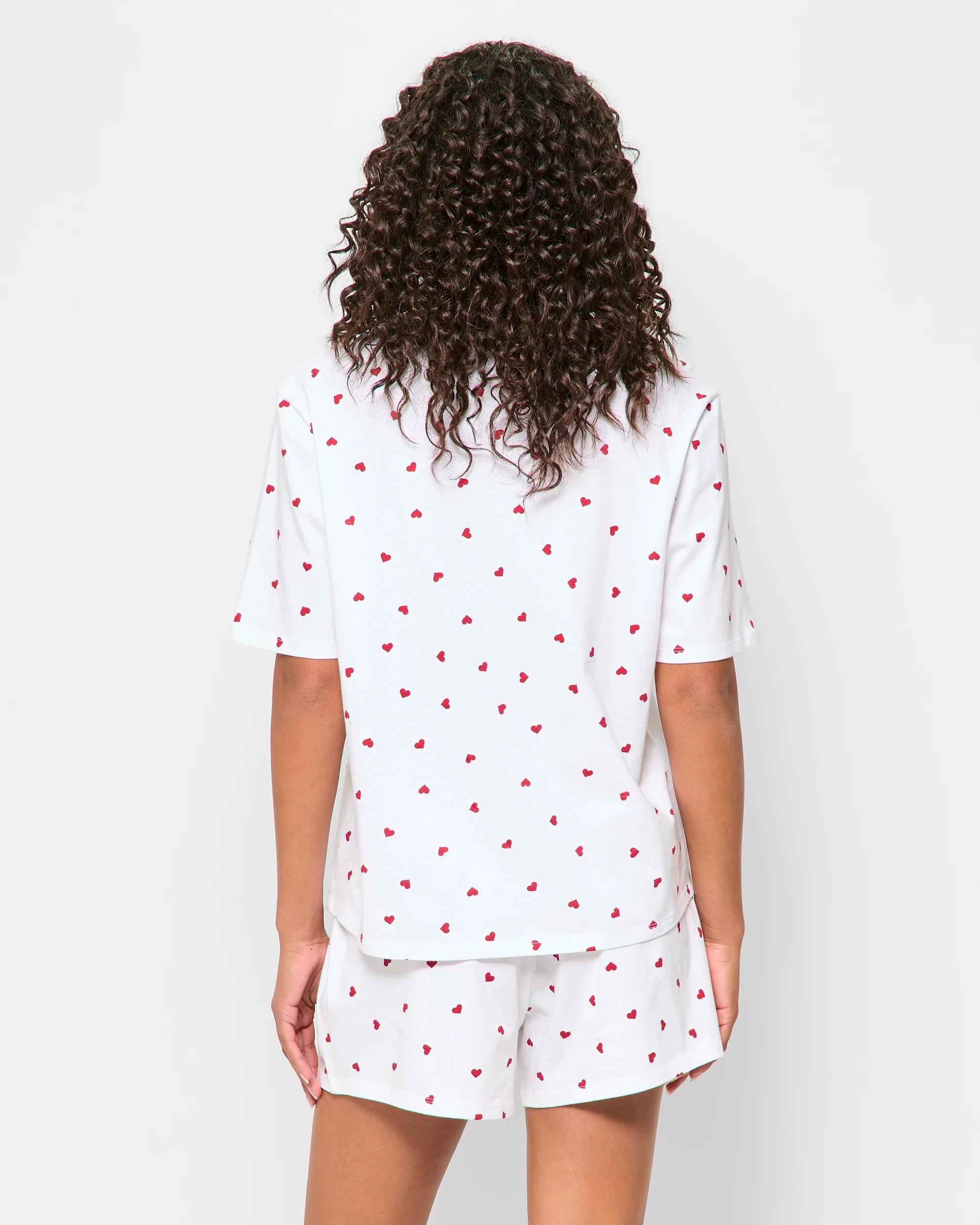 4 Target Australian Cotton Jersey Pyjama Set WHITE HEART, 4 of 5