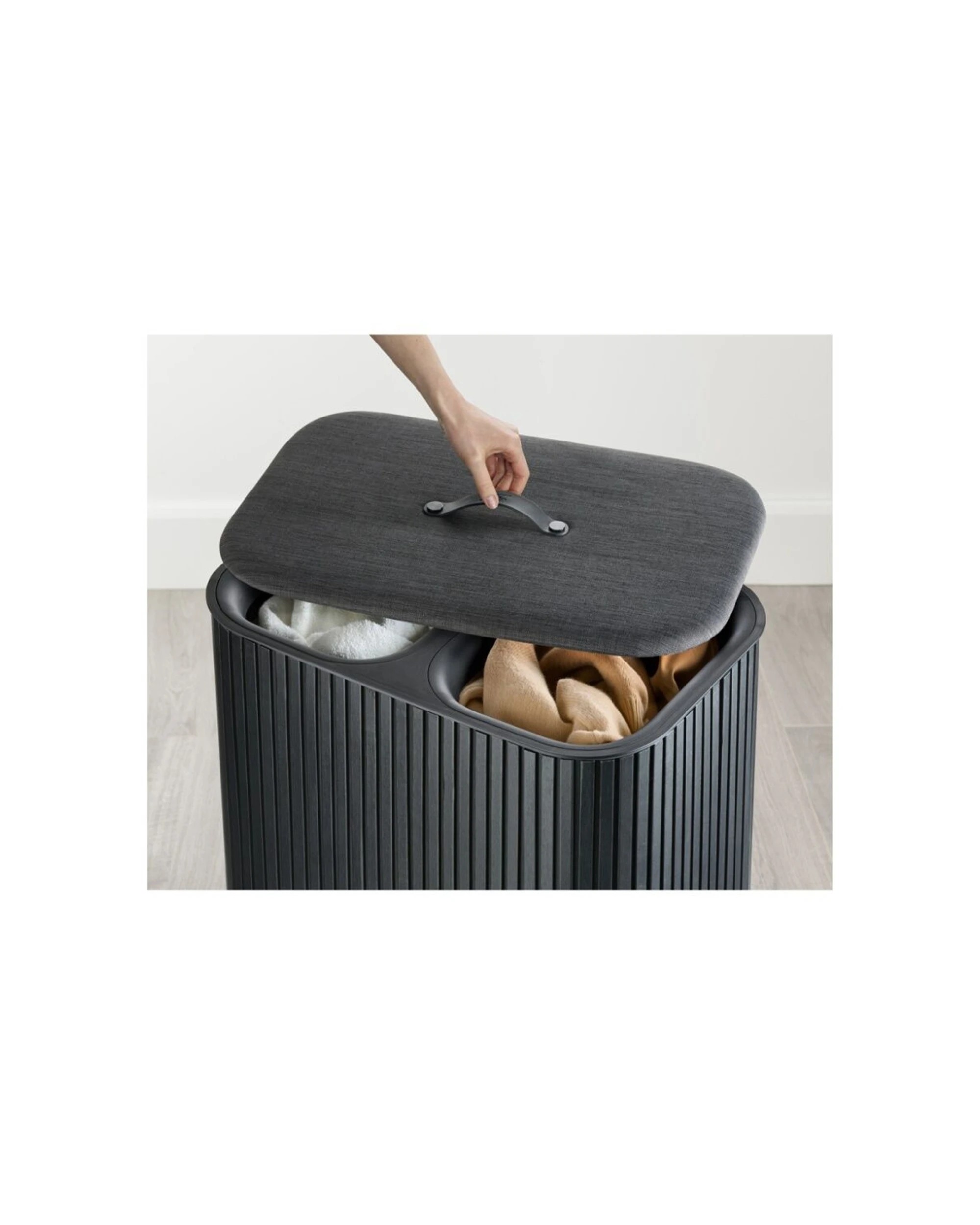 7 Joseph Joseph Tota Twin Luxe 90L Laundry Separation Basket, 7 of 8