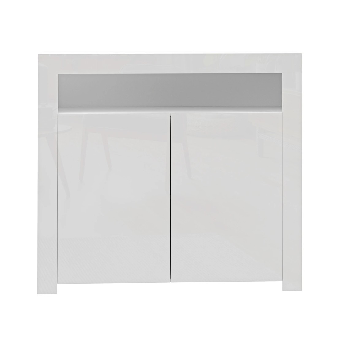 8 Oikiture Buffet Sideboard Led Rgb High Gloss
 - White, 8 of 10