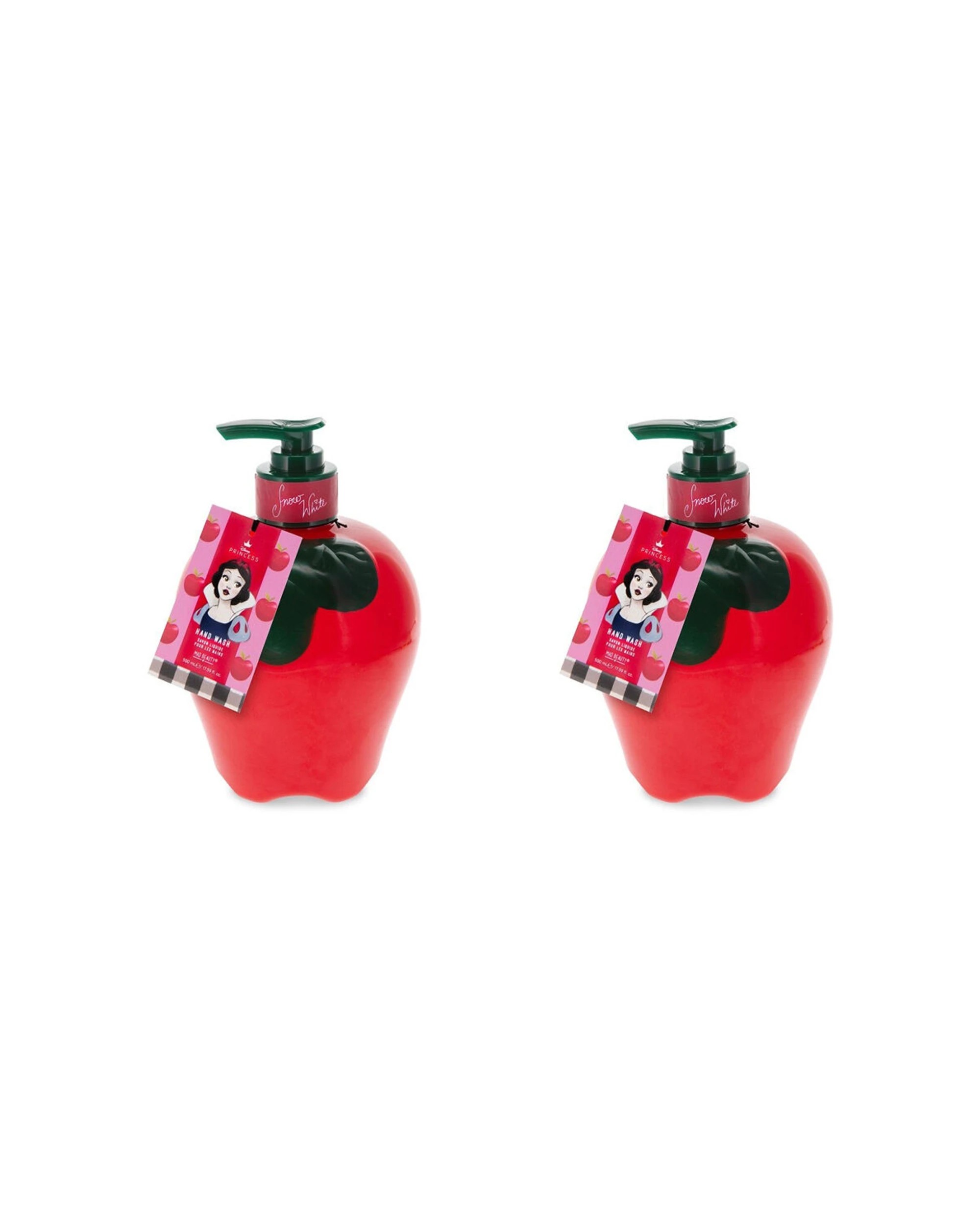 1 Disney 2PK Snow Scented Hand and Body Wash Pump Bottle 500ml Apple - Red, 1 of 3