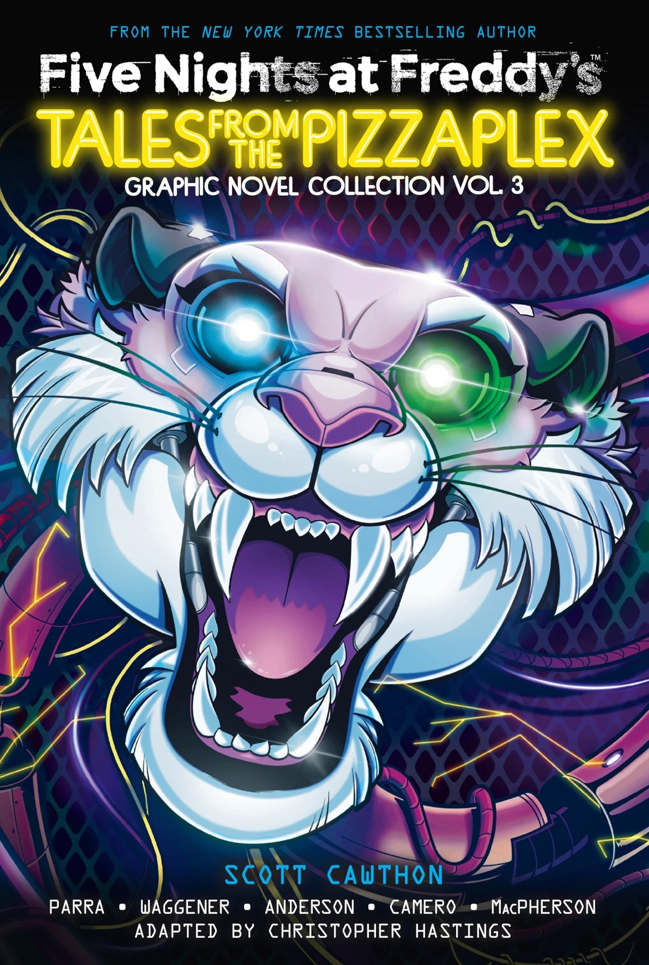 1 Five Nights at Freddy's Graphic Novel Collection Volume 3: Tales from the Pizzaplex by Scott Cawthon, Kelly Parra and Andrea Waggener - Book, 1 of 3
