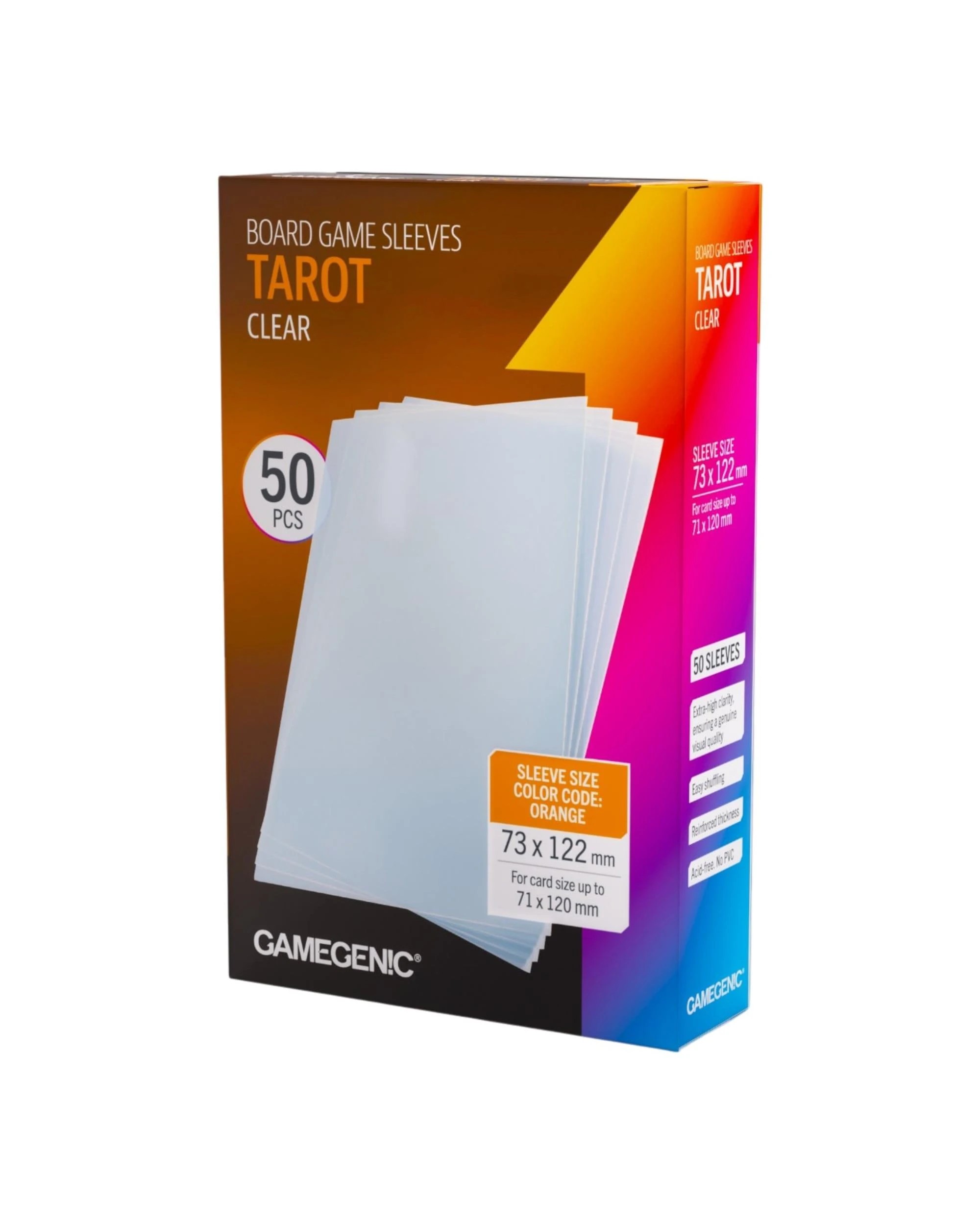 4 Gamegenic Tarot Clear Board Game Sleeves, 4 of 6