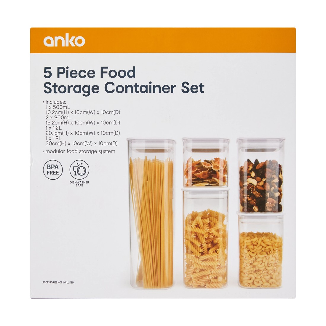 5 5 Piece Food Storage Container Set, 5 of 5