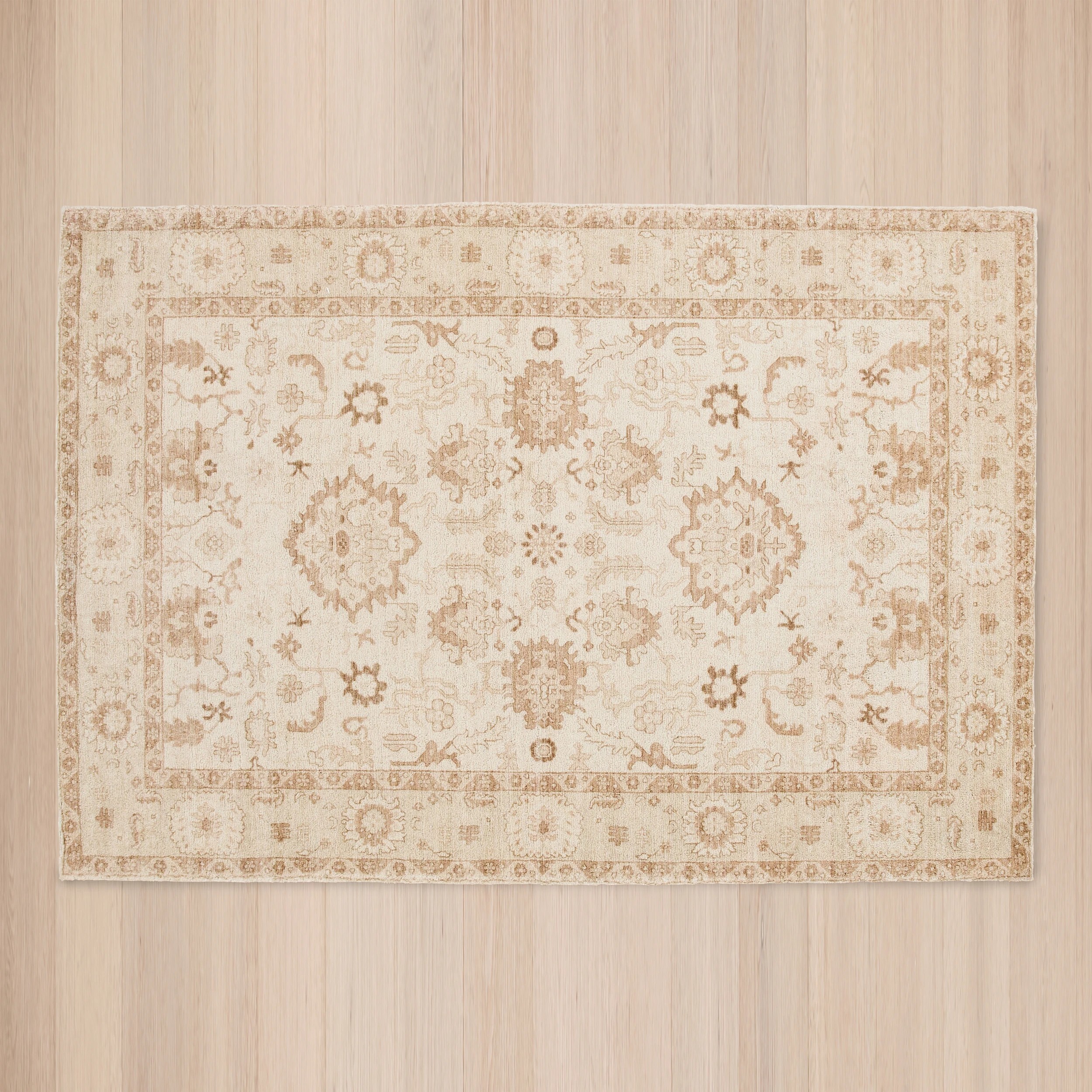 5 Sana Wool Rich Rug - Beige, Large - 235cm x 160cm, 5 of 7