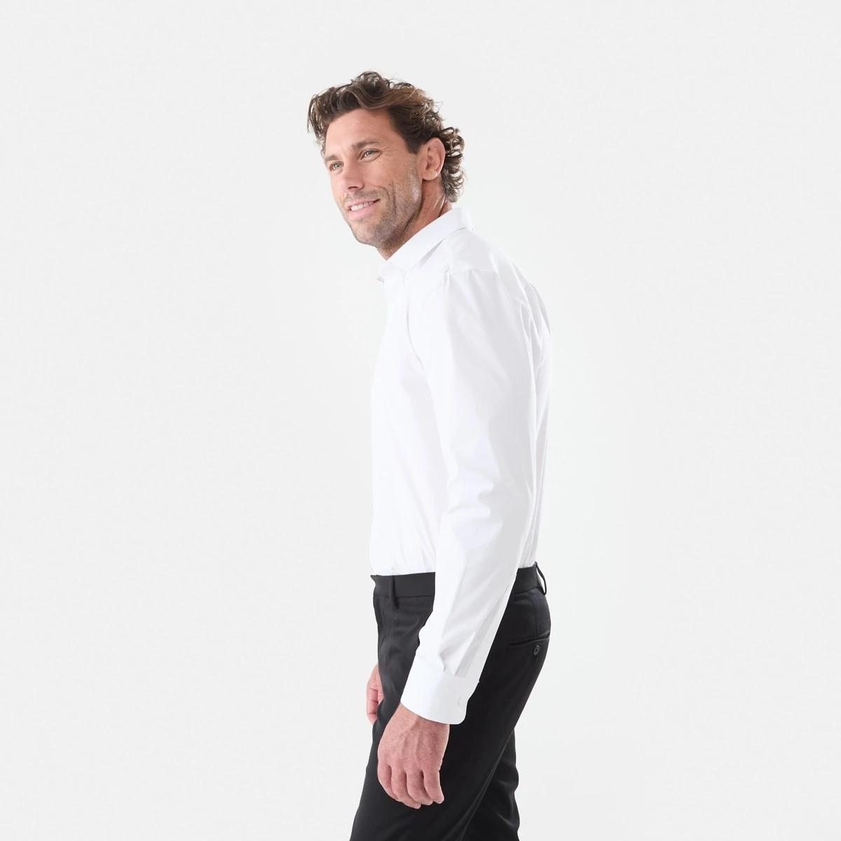 2 Workwear Long Sleeve Business Shirt White, 2 of 6