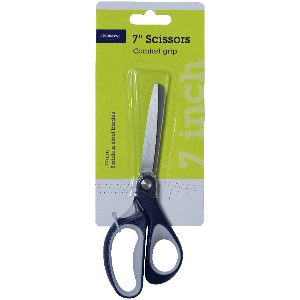 3 J.Burrows Comfort Grip Scissors 7"/177mm, 3 of 3