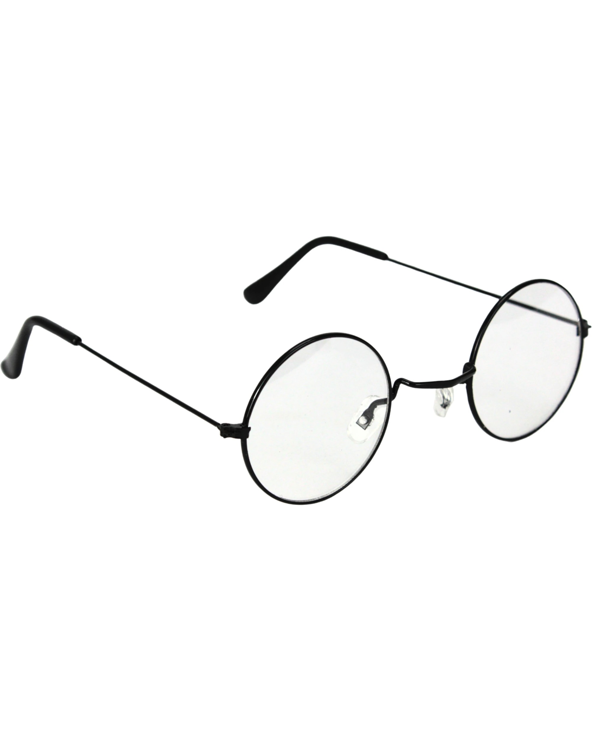 2 JD Party Kids Clear Round Glasses - One Size - Black, 2 of 4