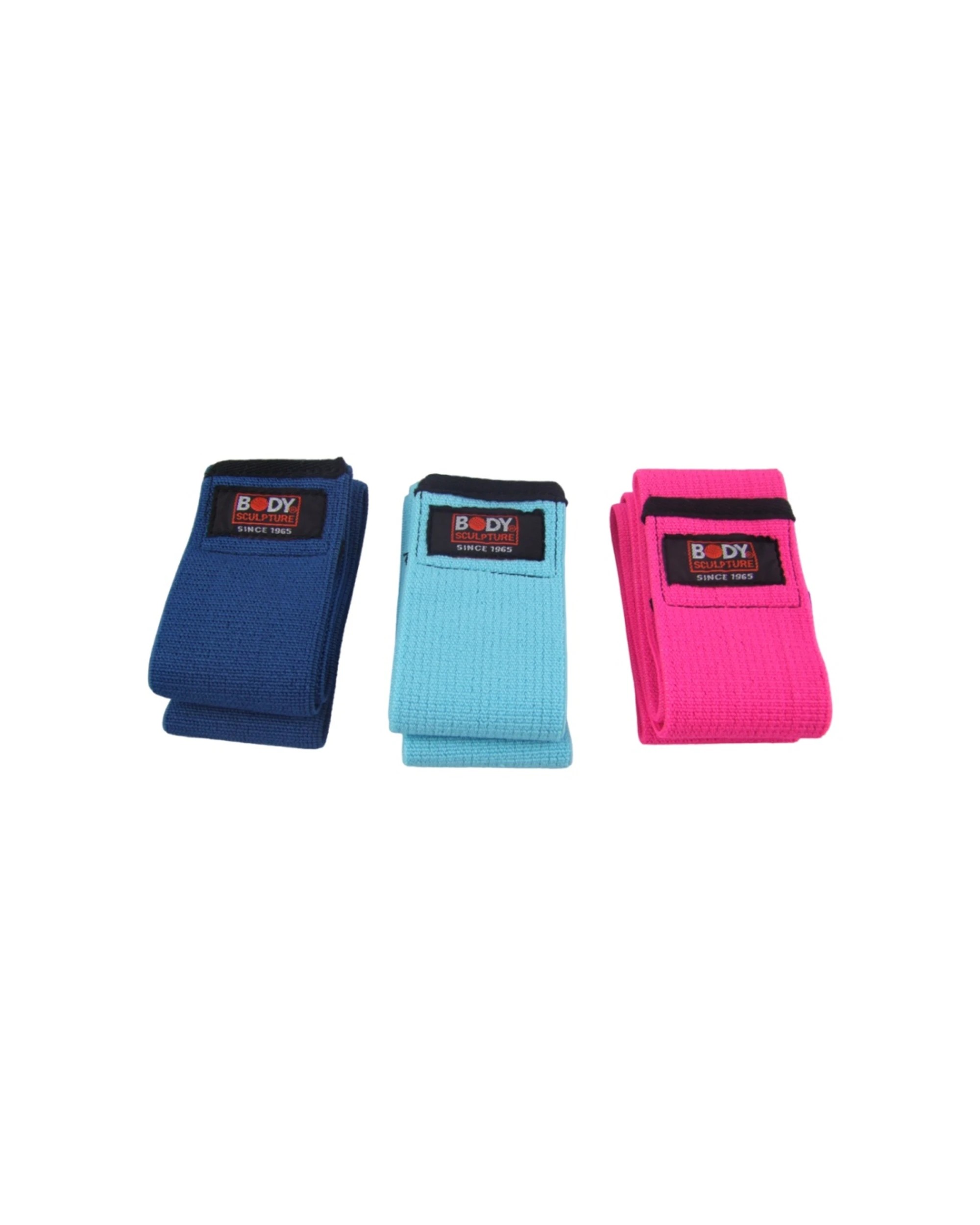 3 Body Sculpture 3pc Fabric Fitness Resistance Bands With 3 Levels S/M/L - Multi, 3 of 3
