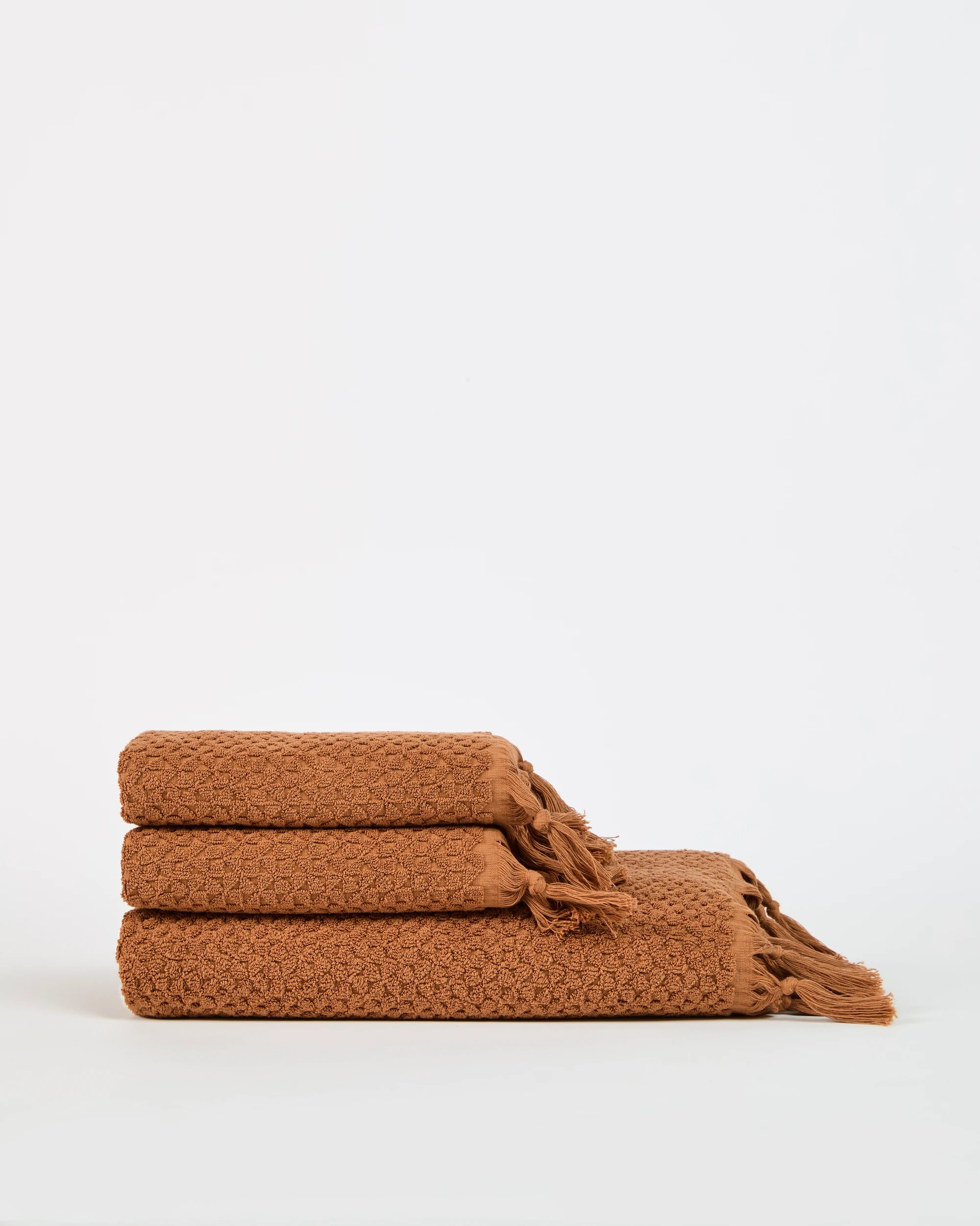 4 Target Laynie Australian Cotton Textured Bath Towel - Brown, 4 of 4