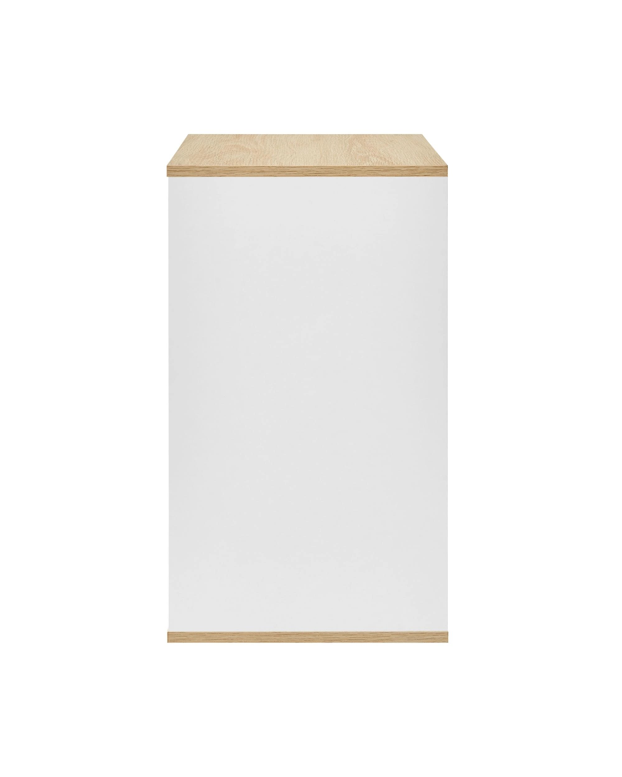 5 Kodu C Table Side Table with Storage Shelf Oak Look - White, 5 of 8