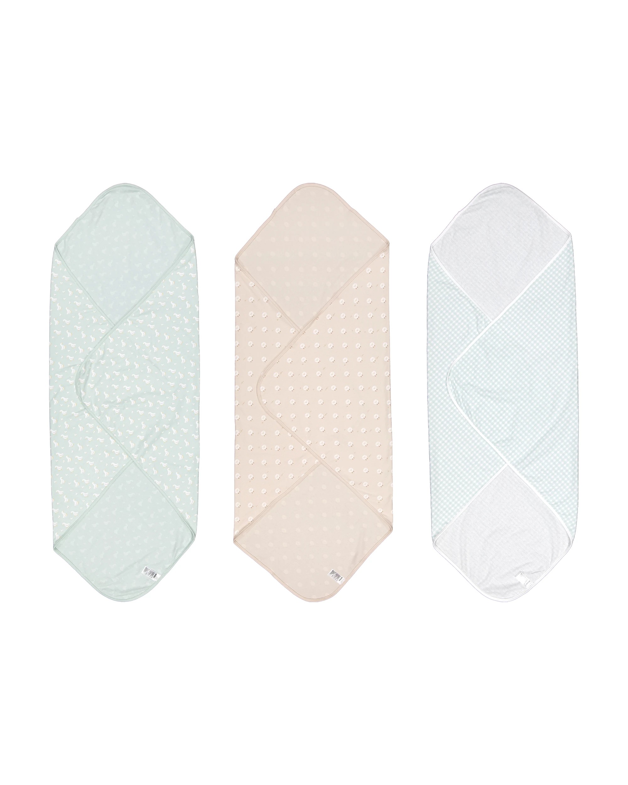 2 3 Pack Cotton Jersey Wraps, 2 of 6