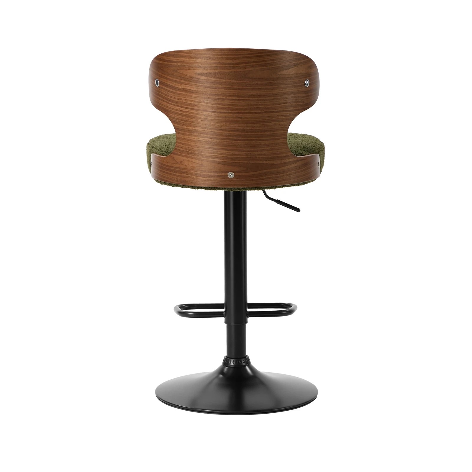 7 Oikiture 4x Bar Stools Kitchen Gas Lift Swivel Chairs Stool - Green, 7 of 9