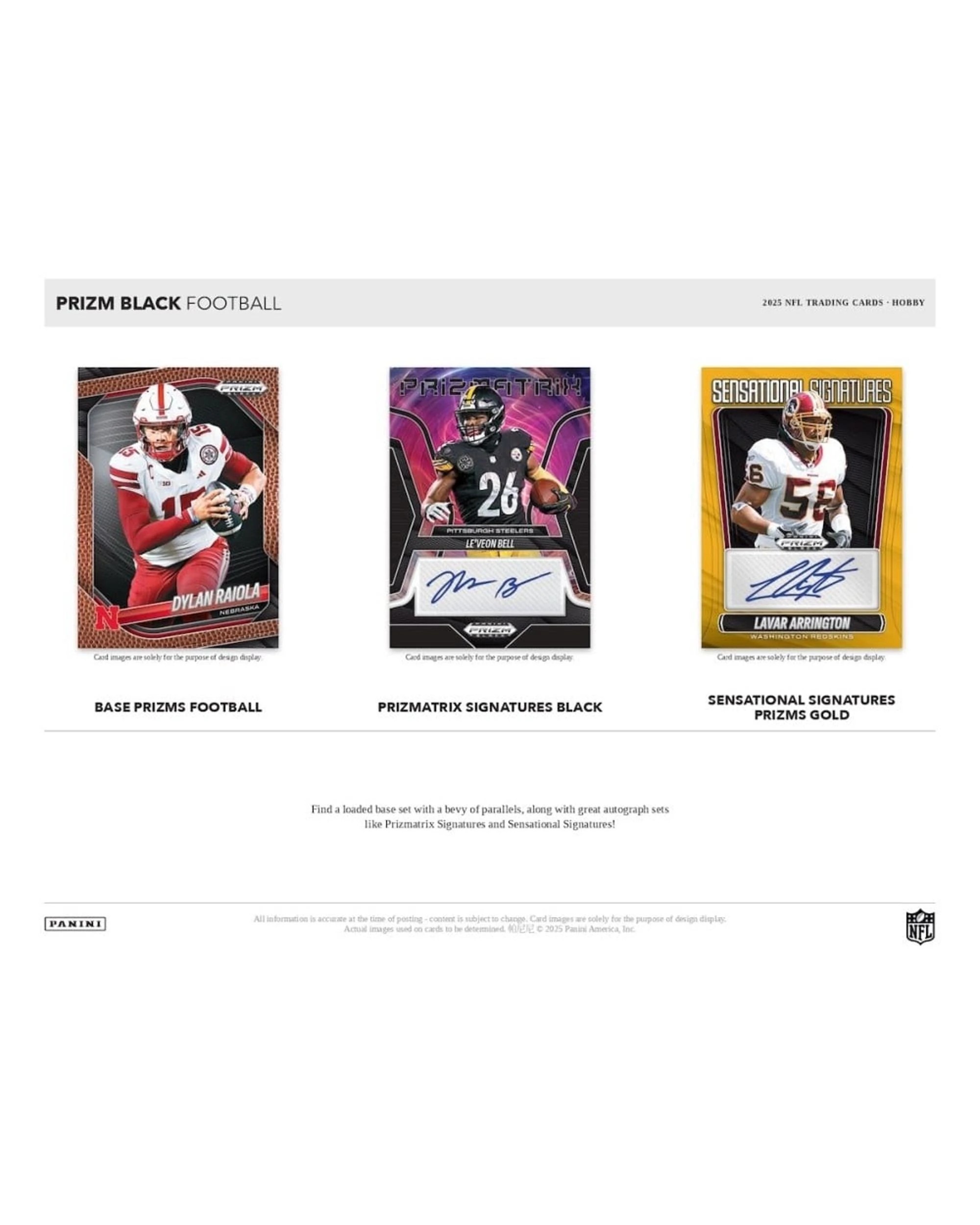 10 Panini NFL Prizm Black 2025 Football Hobby Box, 10 of 10