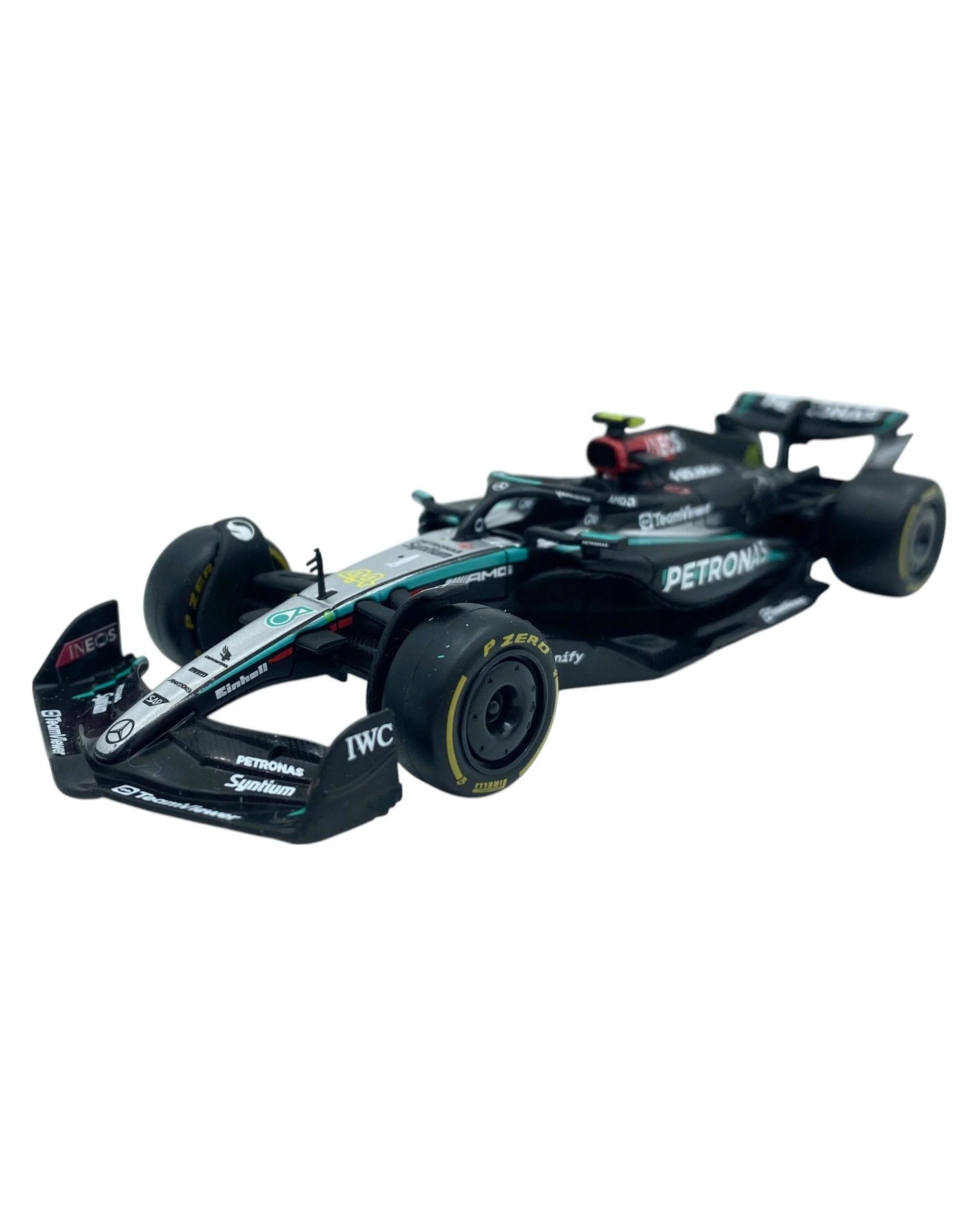 3 F1 2024 Mercedes AMG W15 #63 Russell & #44 Hamilton 1:43 Scale Diecast Gift Pack, 3 of 6