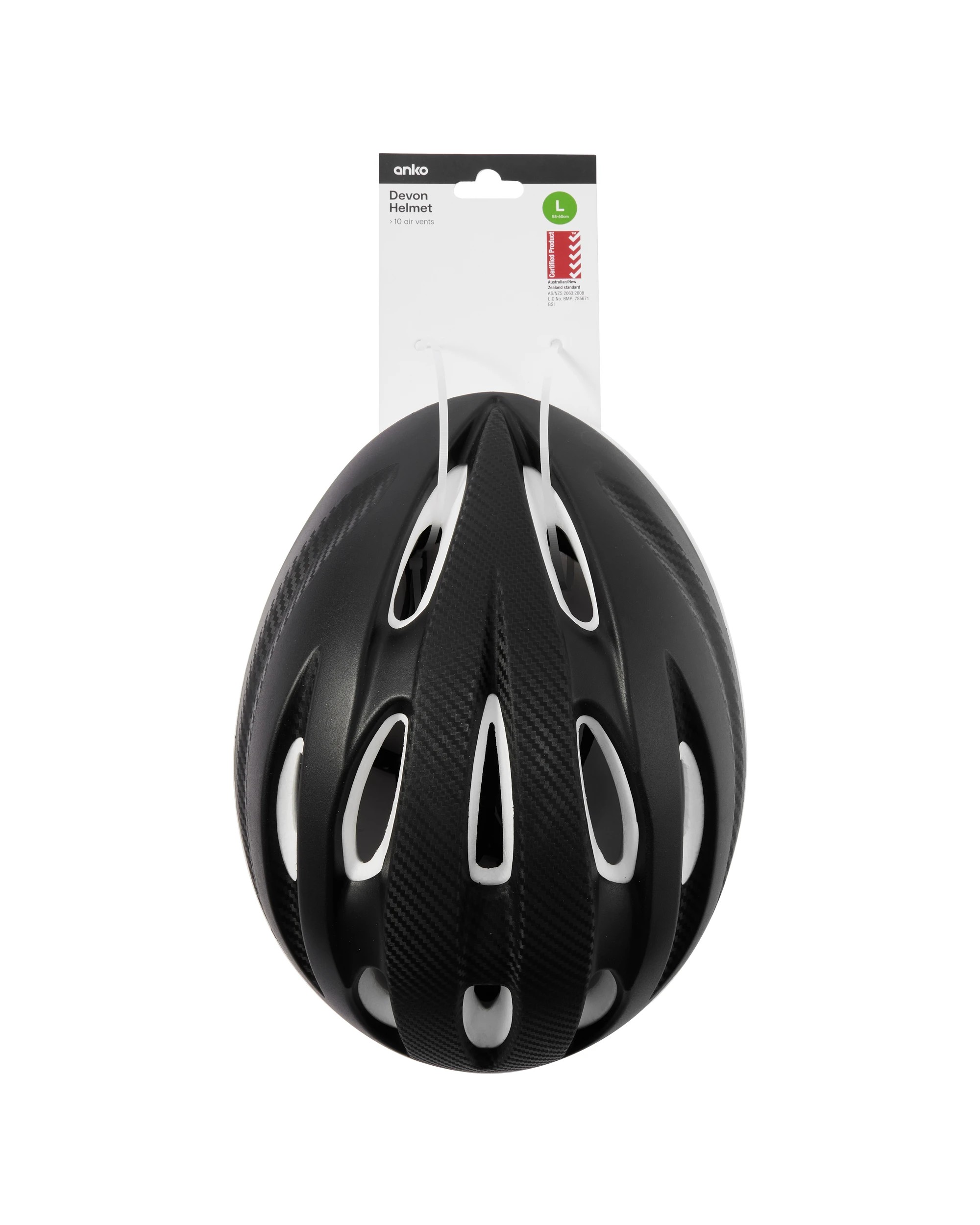 7 Devon Helmet - Large, Black, 7 of 7