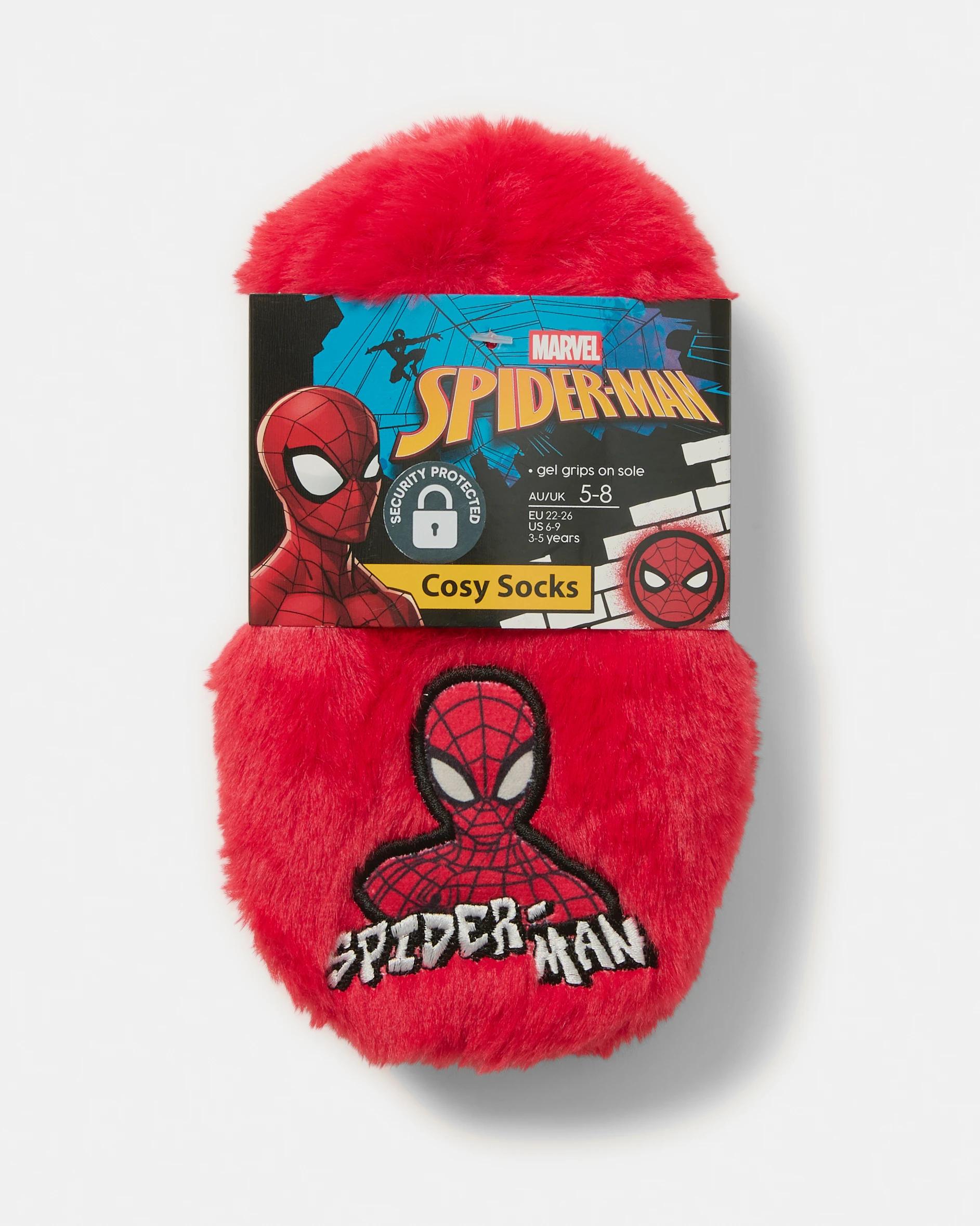 3 Spider-Man License Cosy Socks Spiderman, 3 of 3