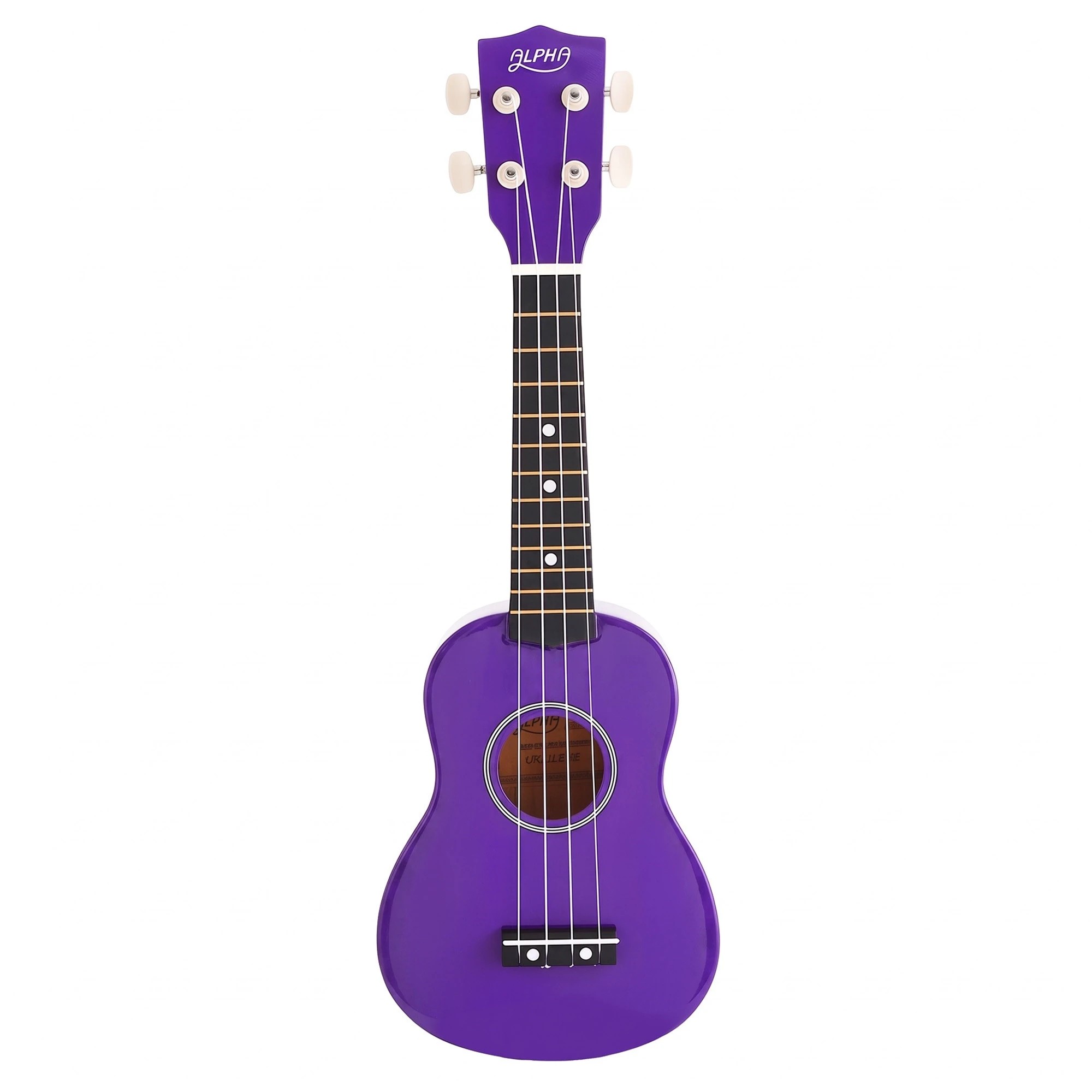 4 Alpha 21 Inch Ukulele Soprano Beginner Acoustic Small Guitar Kids Strings - Purple, 4 of 8