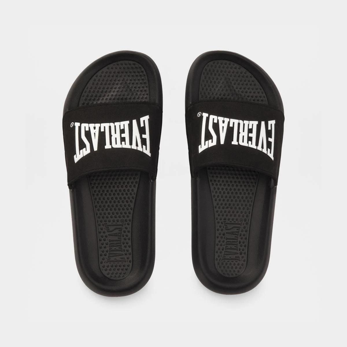2 Everlast Mens Stirling Slides Blk Wht, 2 of 3