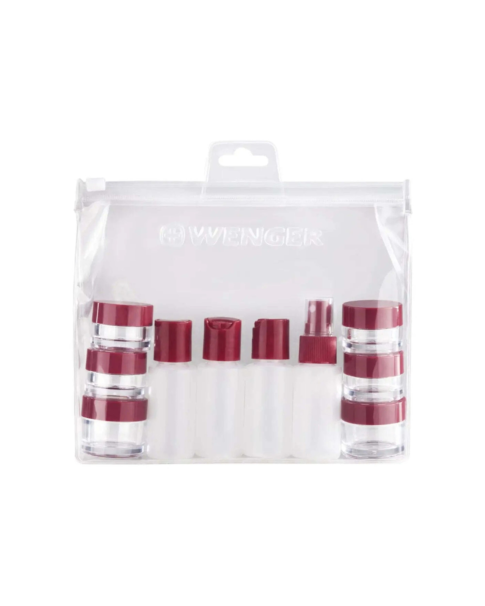 1 Wenger 10PK Travel Bottle Set Checkpoint-Friendly Zippered Bag - Clear, 1 of 2