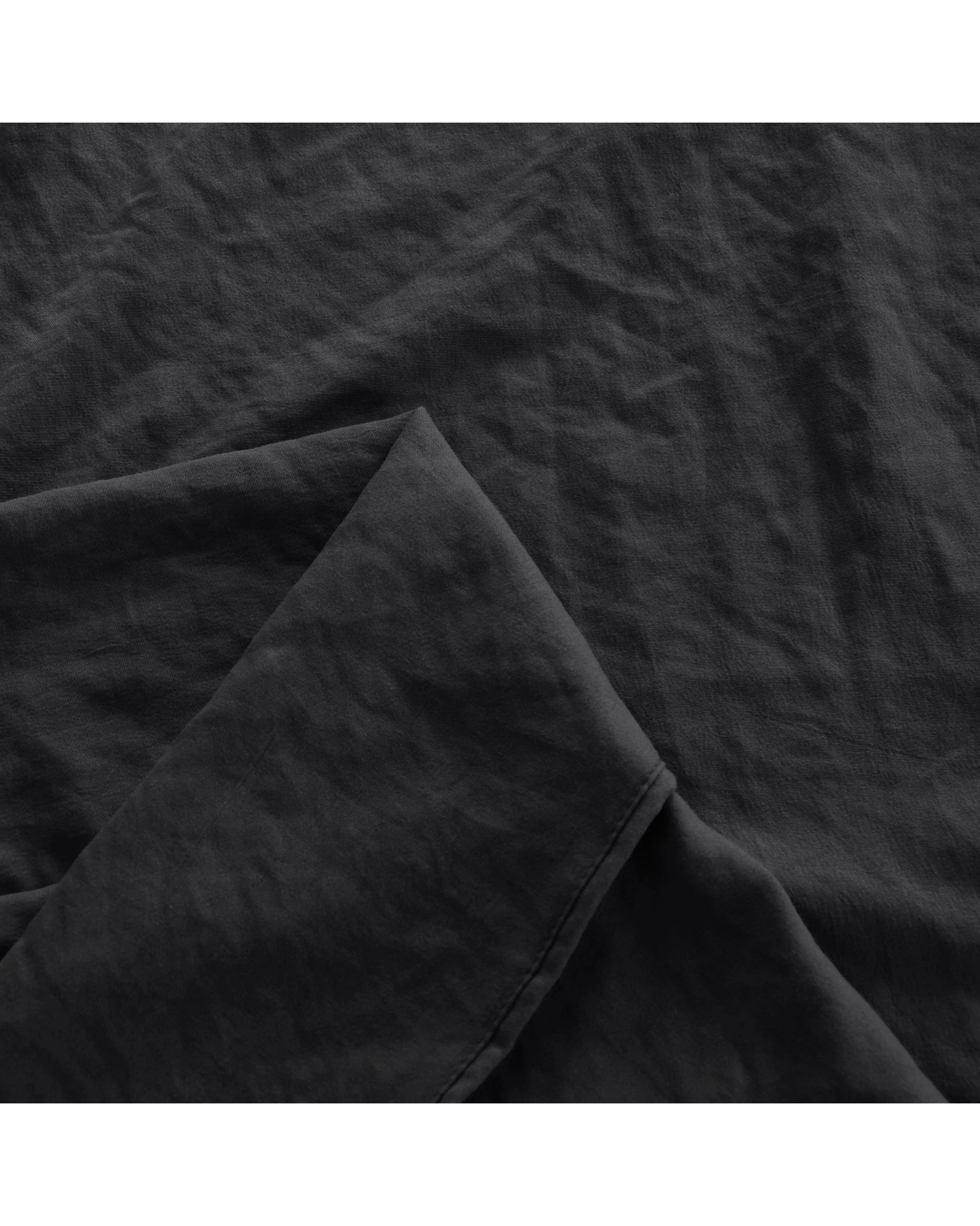 4 Dreamaker Superfine Washed Microfibre Sheet Set - Double Bed - Black, 4 of 6
