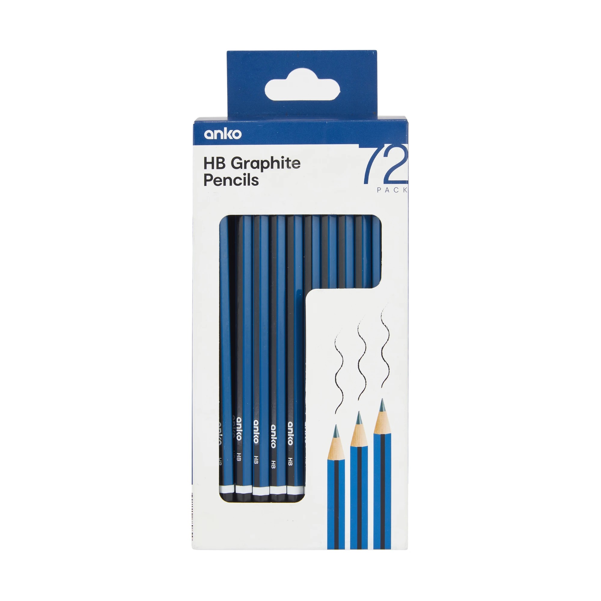 1 72 Pack HB Graphite Pencils, 1 of 4