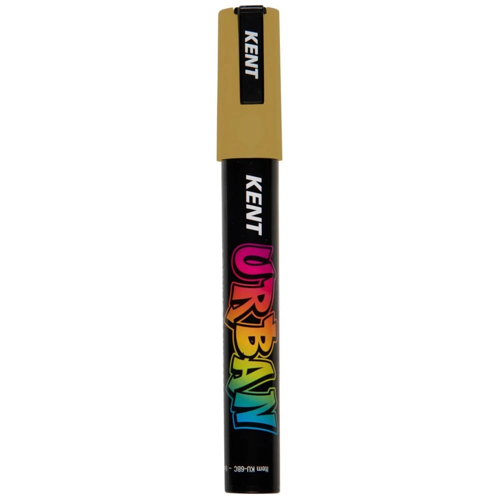 1 Kent Urban Acrylic Paint Marker 6mm Metallic Gold, 1 of 3
