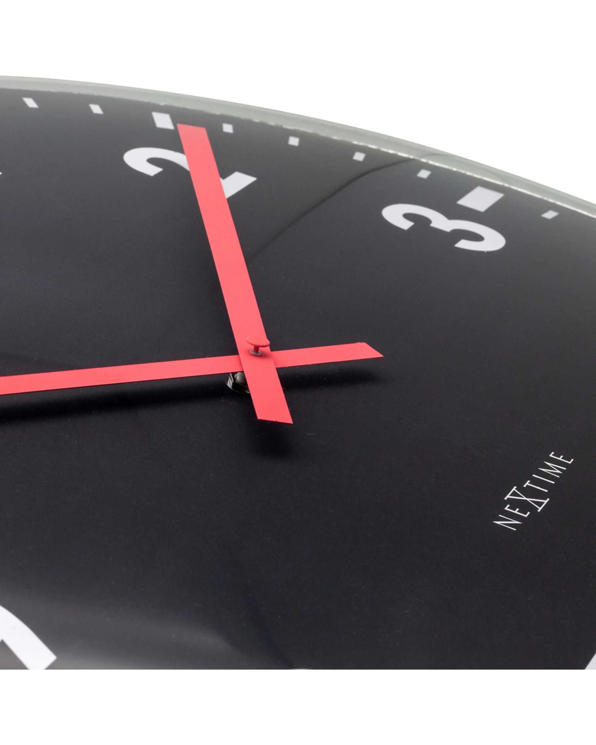 4 NeXtime Duomo Silent Wall Clock Dome Glass Lens Aluminium Hands 50cm - Black, 4 of 5