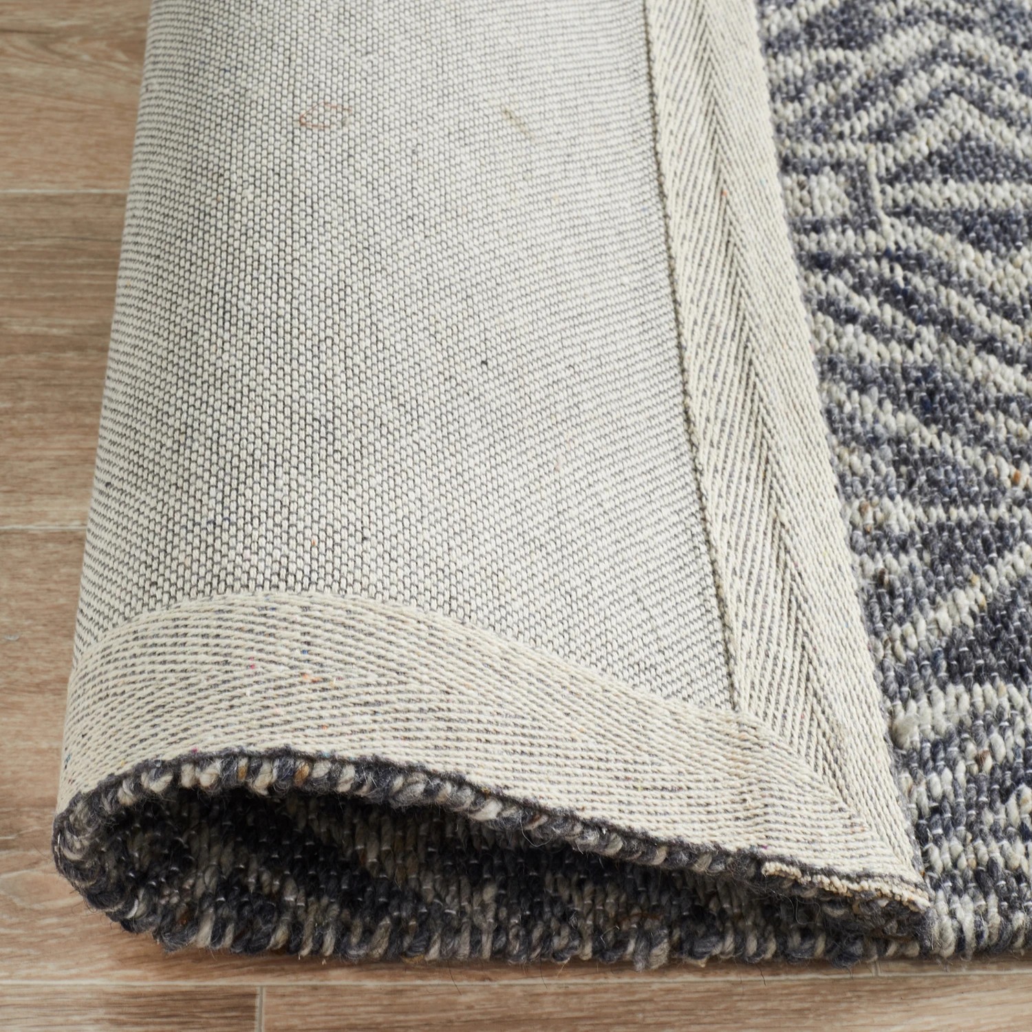 7 Common Ground Rugs Memento 150 225x155cm - Medium Handwoven Wool Floor Rug - Blue, 7 of 7