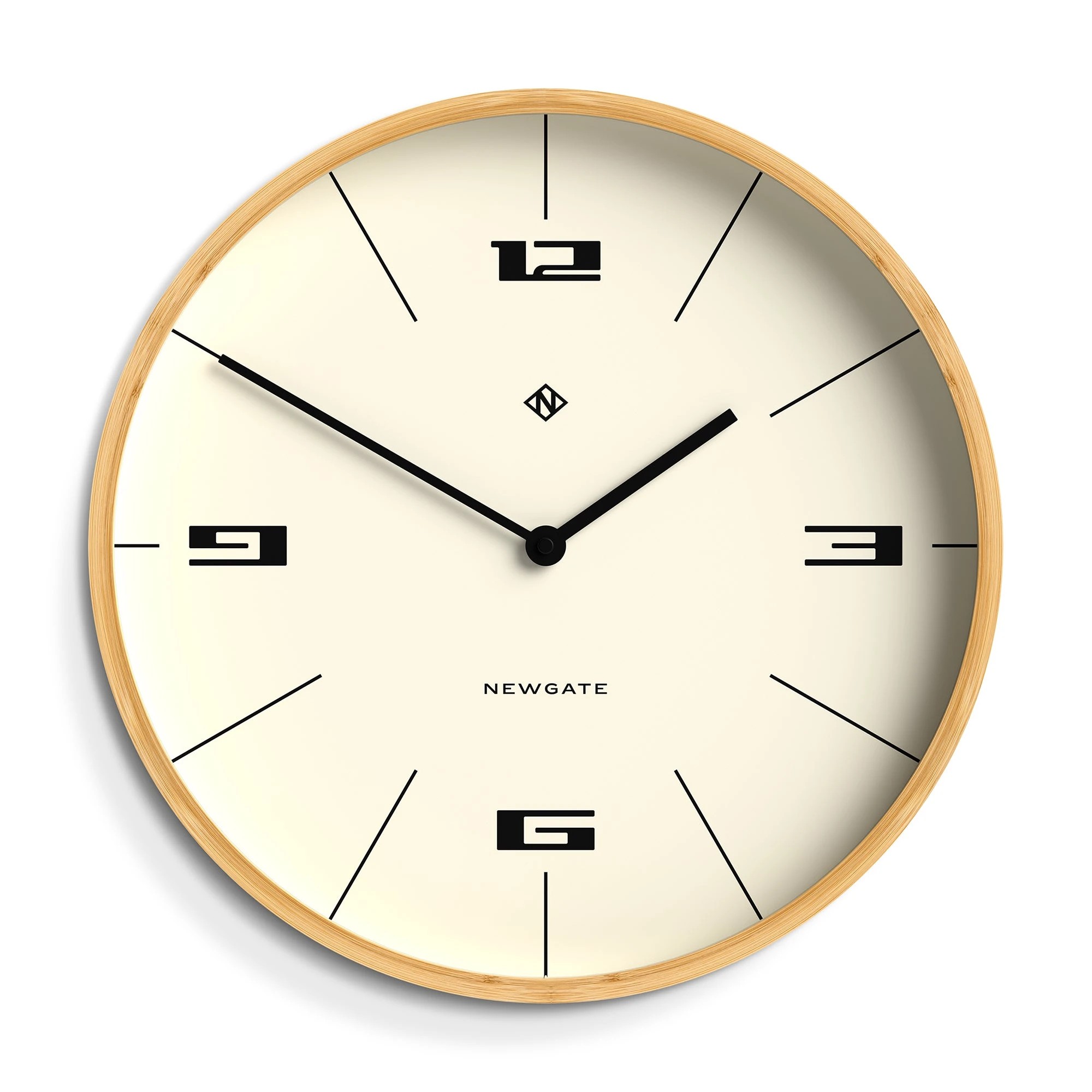 1 Newgate Mauritius Wall Clock - Natural, 1 of 4