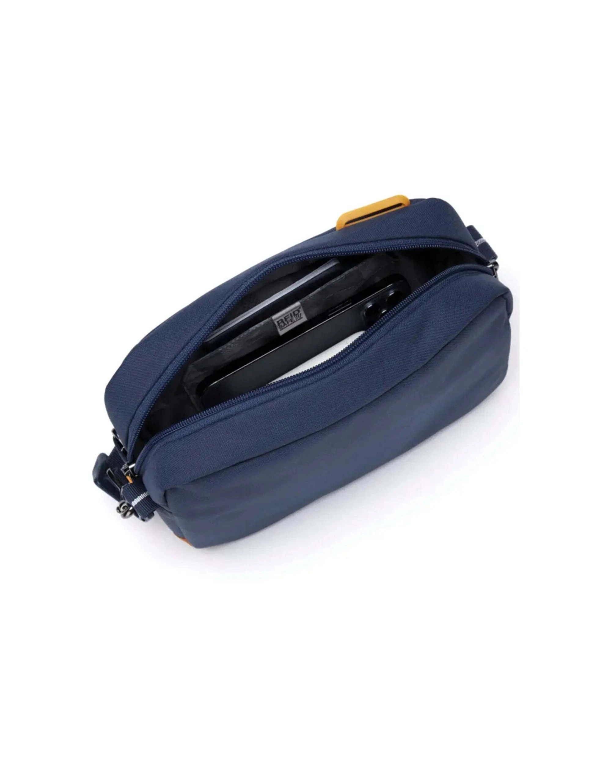 2 Pacsafe Go Anti-Theft Crossbody Bag RFID Blocking Cut Resistant Eco Design Coastal - Blue, 2 of 8