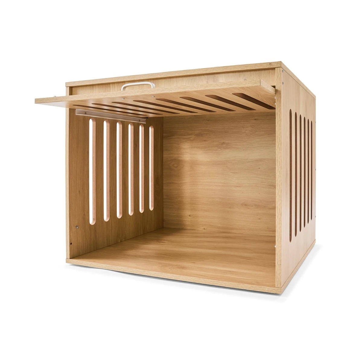 3 Pet Crate Wooden Oak - Medium, 3 of 10