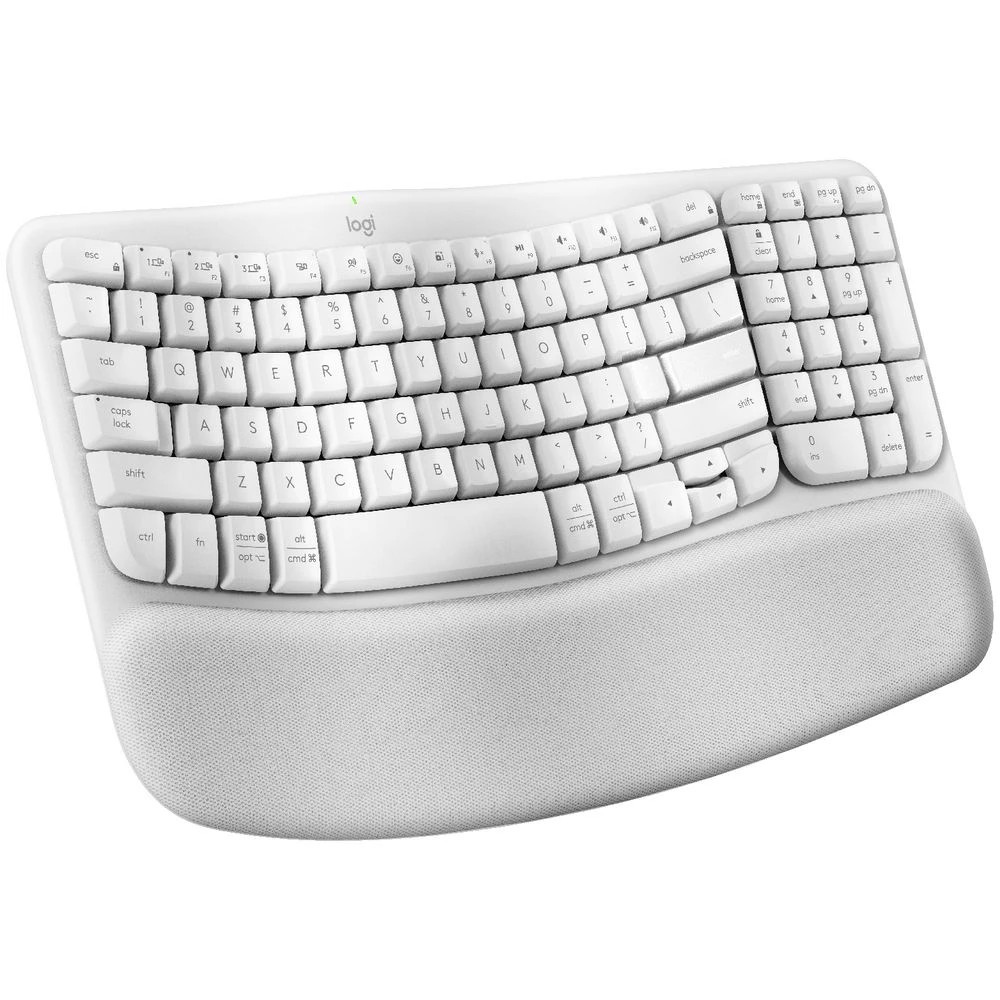 4 Logitech Wave Keys Wireless Ergonomic Keyboard Off-White, 4 of 9