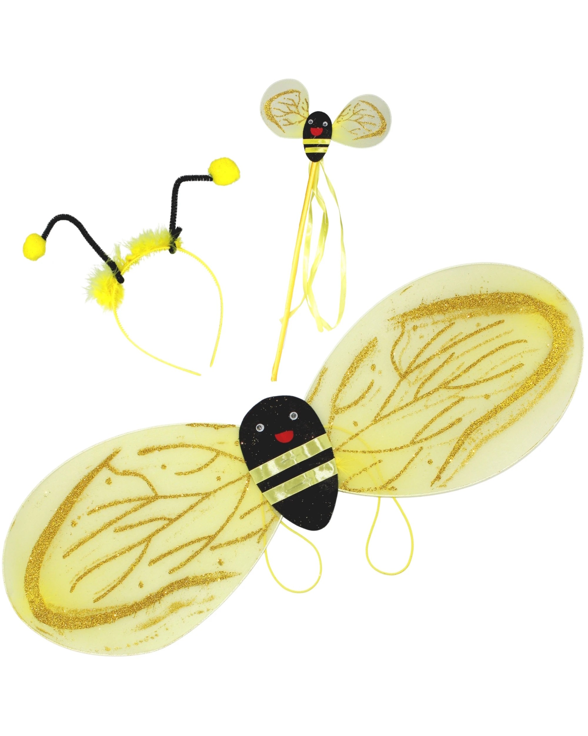 1 Partyrama Bumble Bee Wings Costume Set, 1 of 1