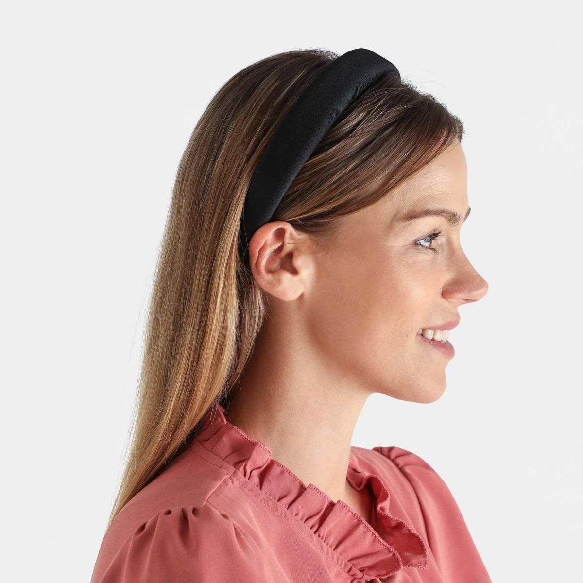 3 Satin Headband - Black, 3 of 5