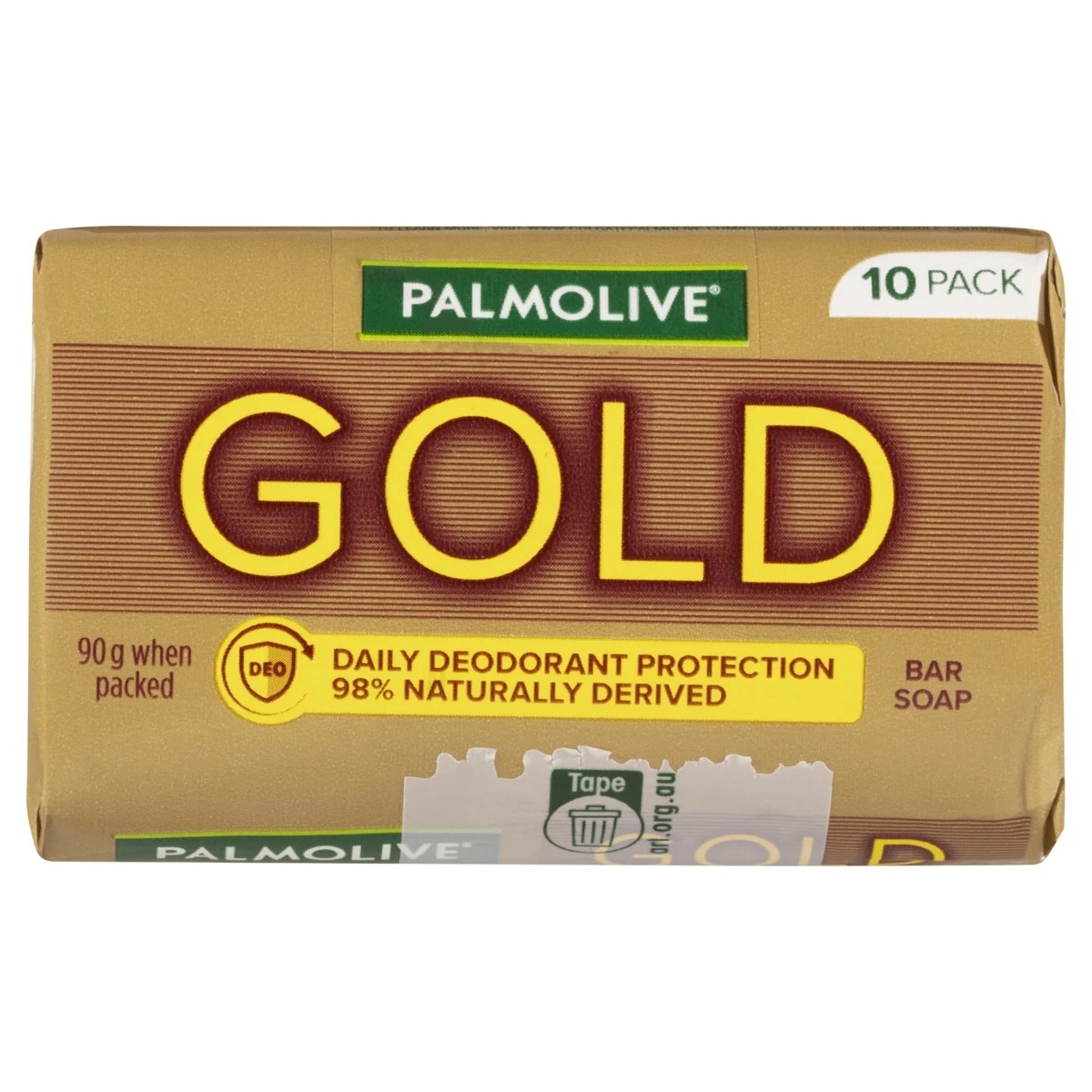 2 Palmolive 10 Pack Gold Daily Deodorant Protection Bar Soap 90g, 2 of 10