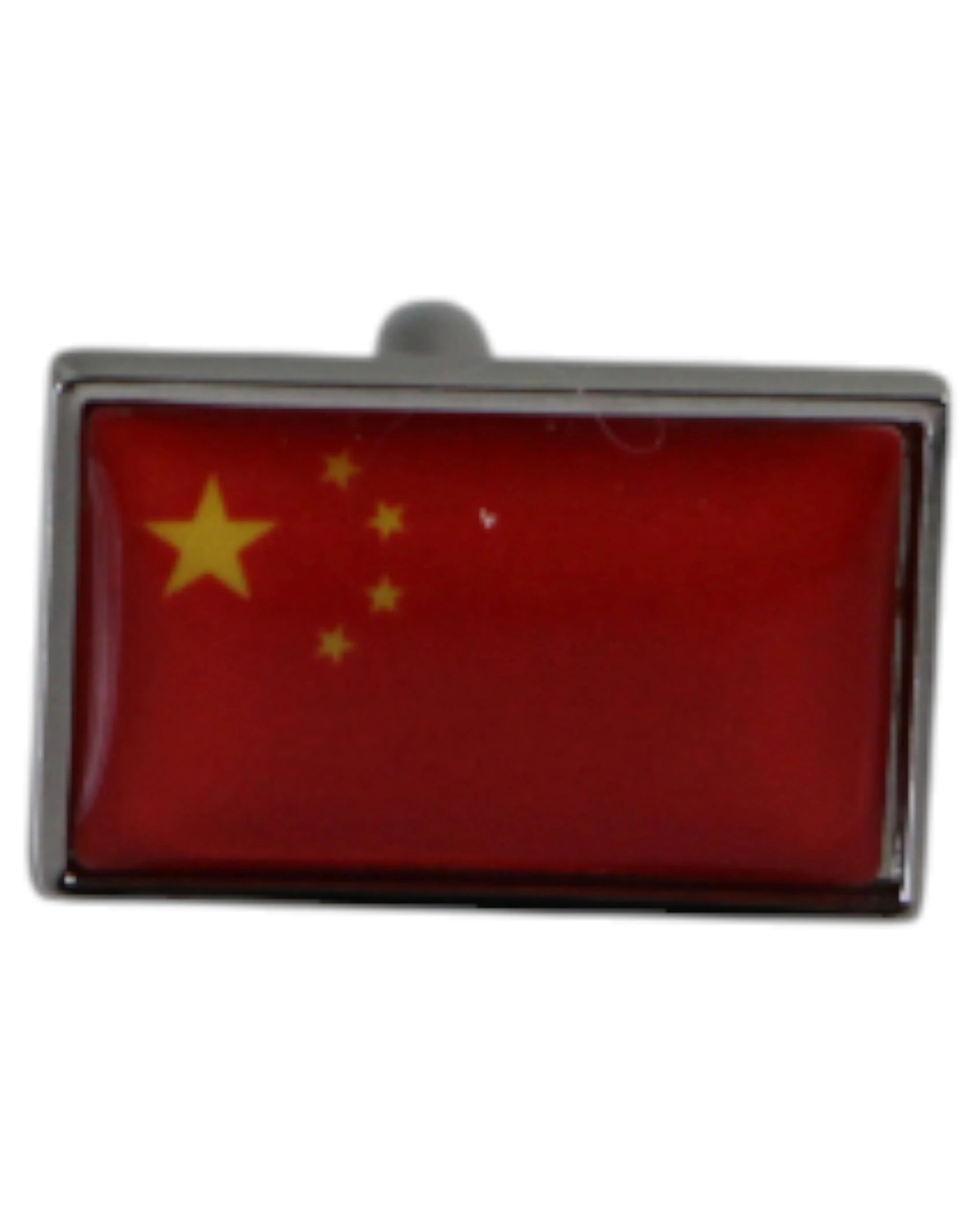 3 Zasel Mens Chinese China Flag Cufflinks - Multi, 3 of 3