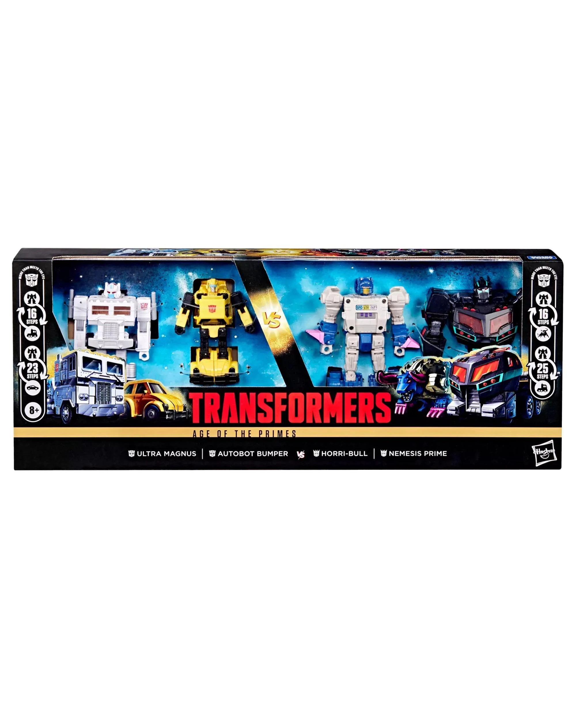 4 Transformers Age of the Primes Action Figure 4 Pack - Ultra Magnus, Autobot Bumper, Horri-bull, Nemesis Prime, 4 of 4