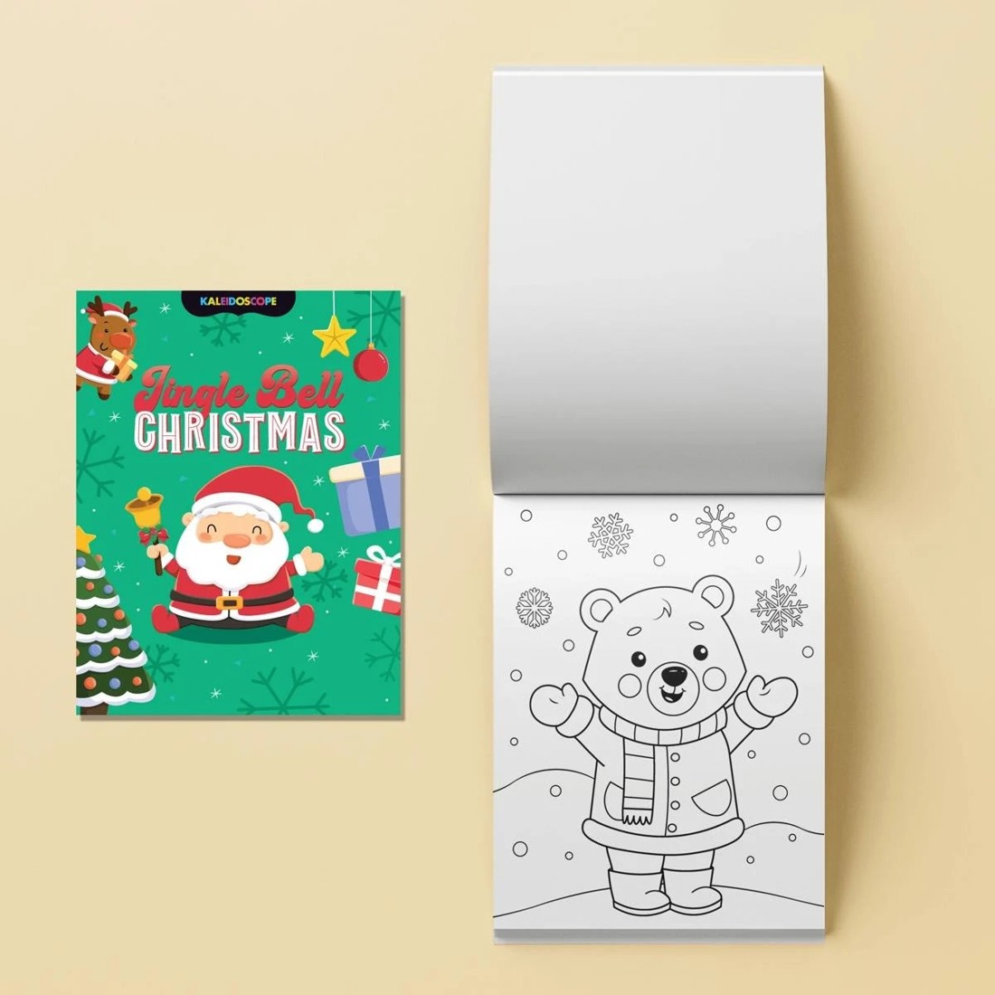 4 Kaleidoscope Christmas Colouring Kit: Jingle Bell - Book, 4 of 5