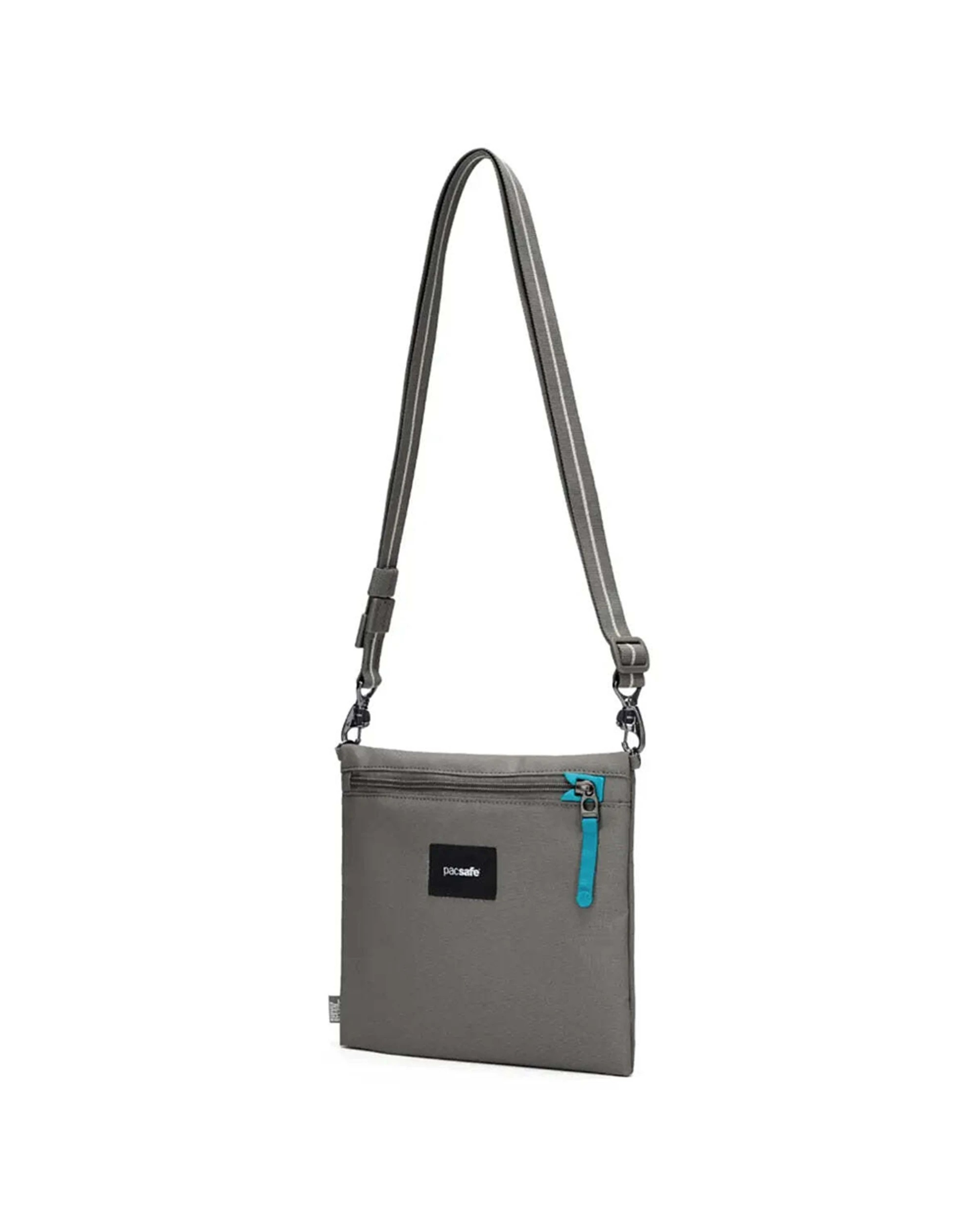 5 Pacsafe Go Anti-Theft Crossbody Pouch Convertible Strap Recycled Polyester Stone - Grey, 5 of 8
