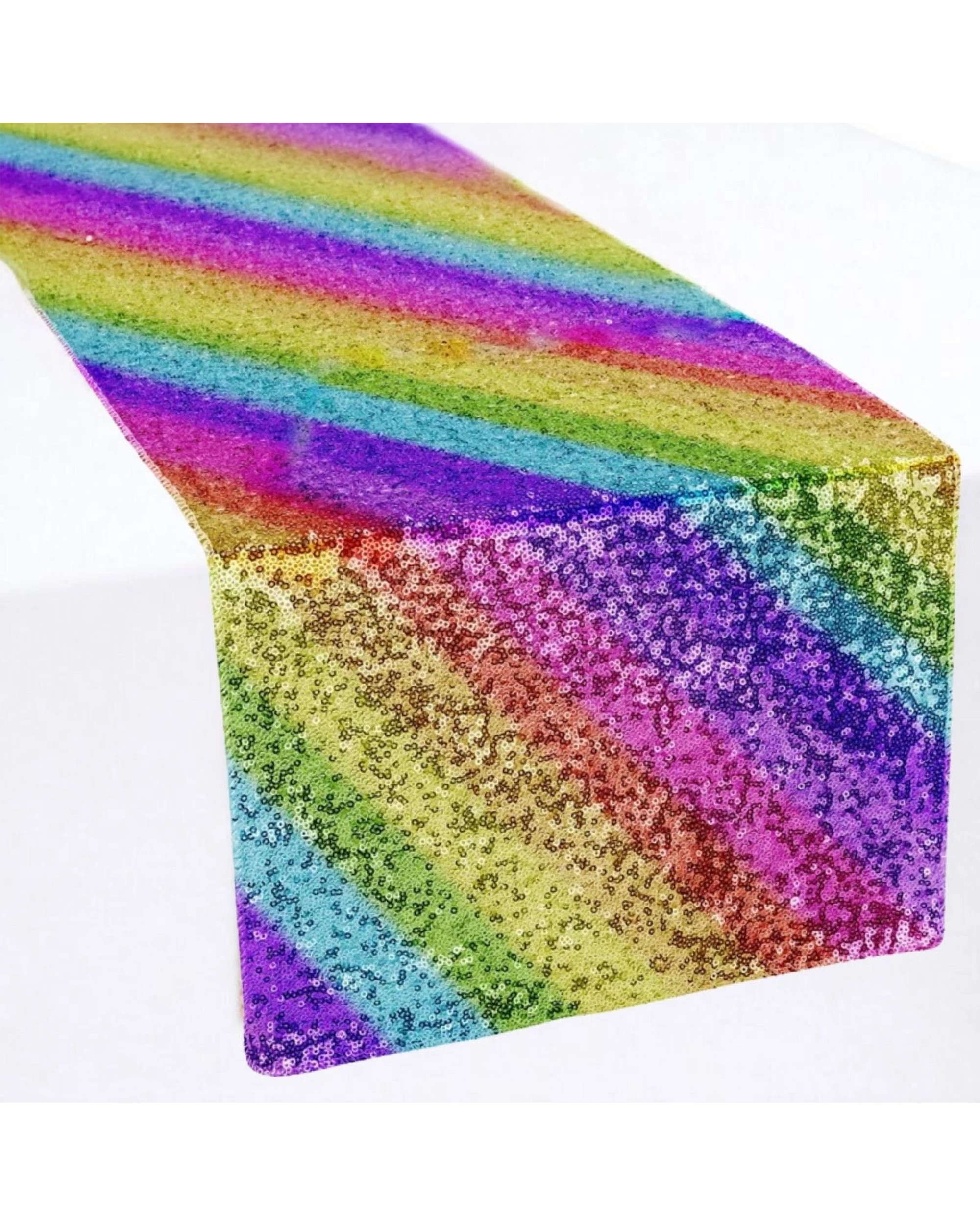 1 Partyrama Rainbow Sequin Table Runner 180cm - Rainbow, 1 of 2