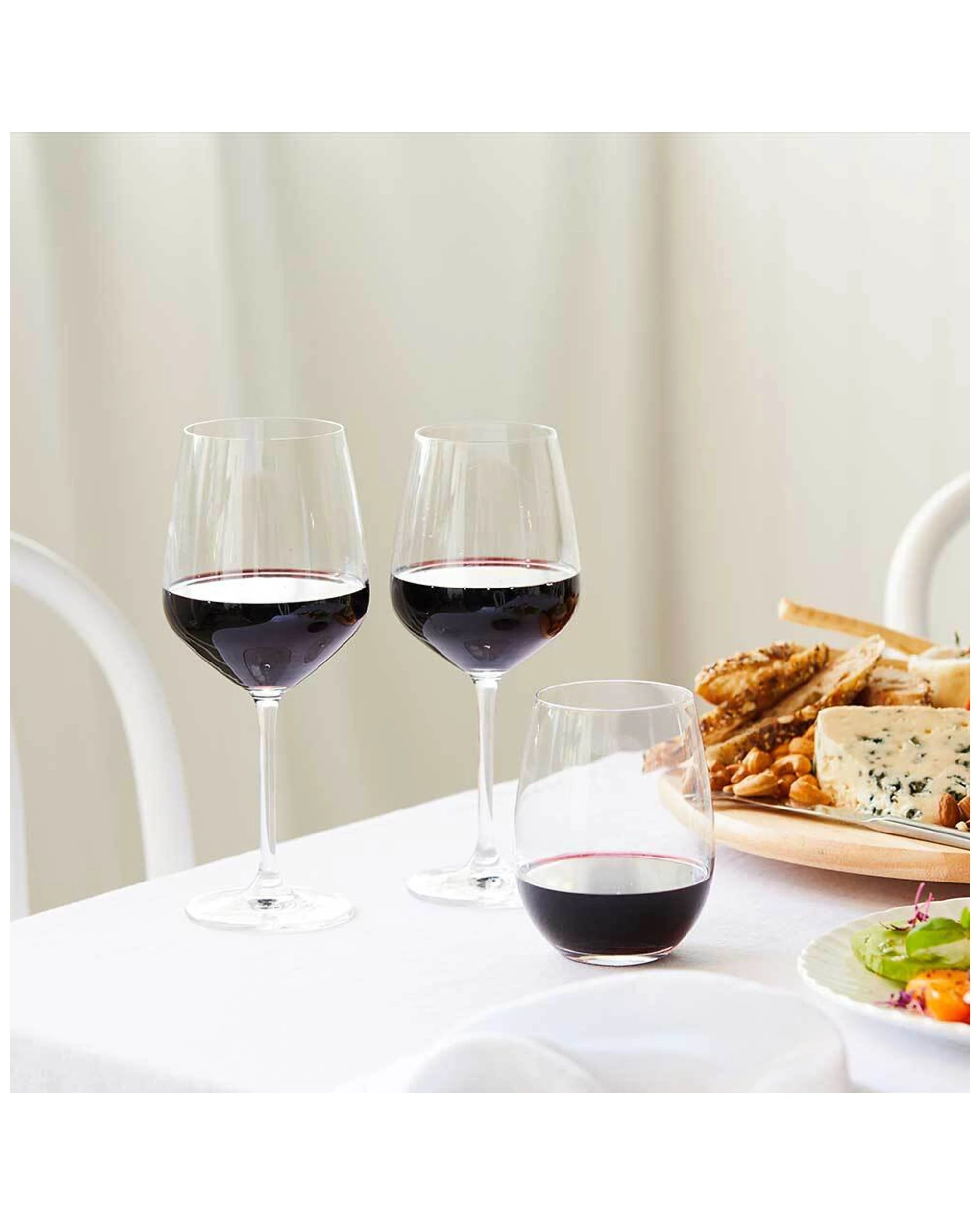 2 6pc Stanley Rogers Tamar 627ml Red Wine Crystal Glass Stemmed Party Set Large
 - Clear, 2 of 3