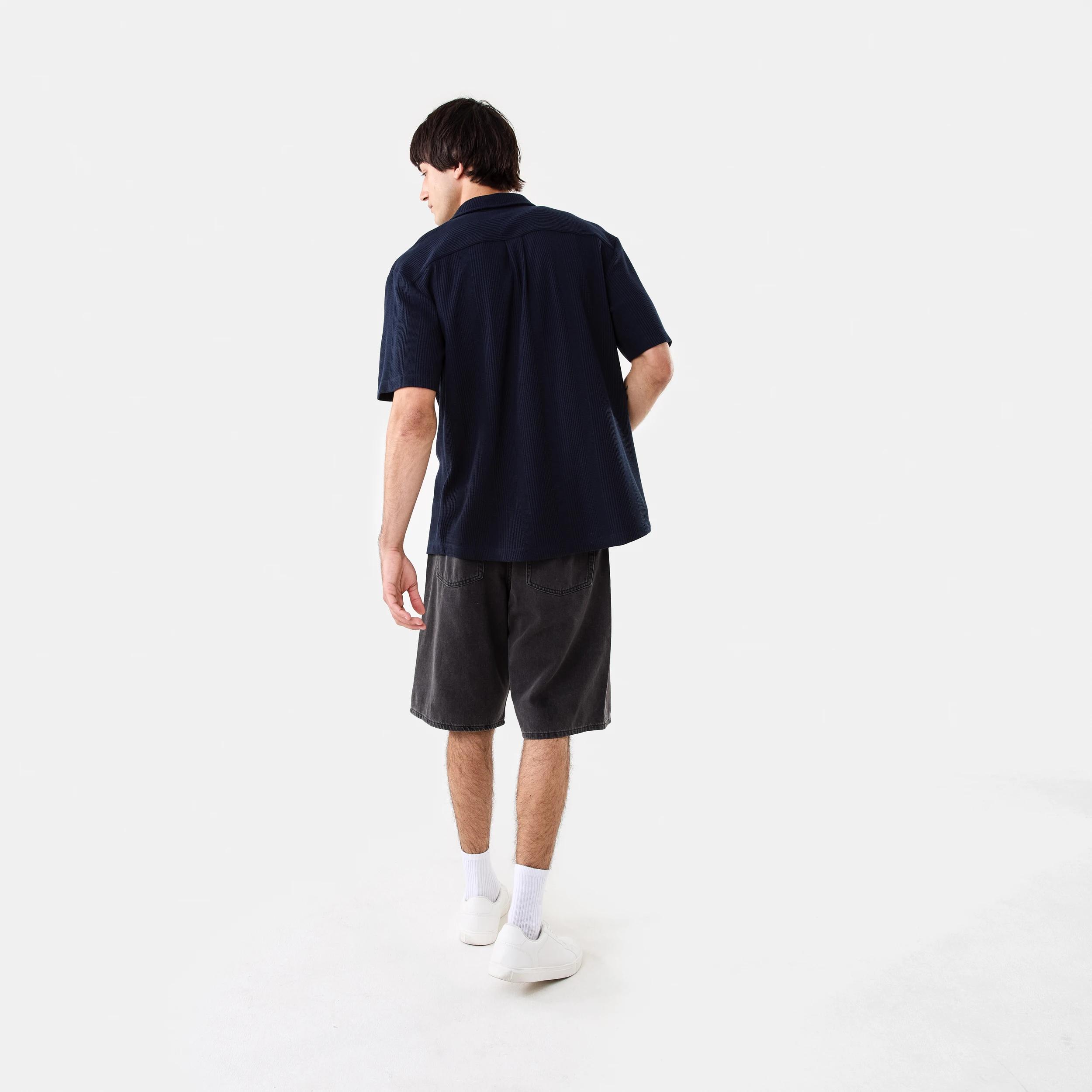 4 Short Sleeve Textured Knit Shirt SKY CAPTAIN, 4 of 10